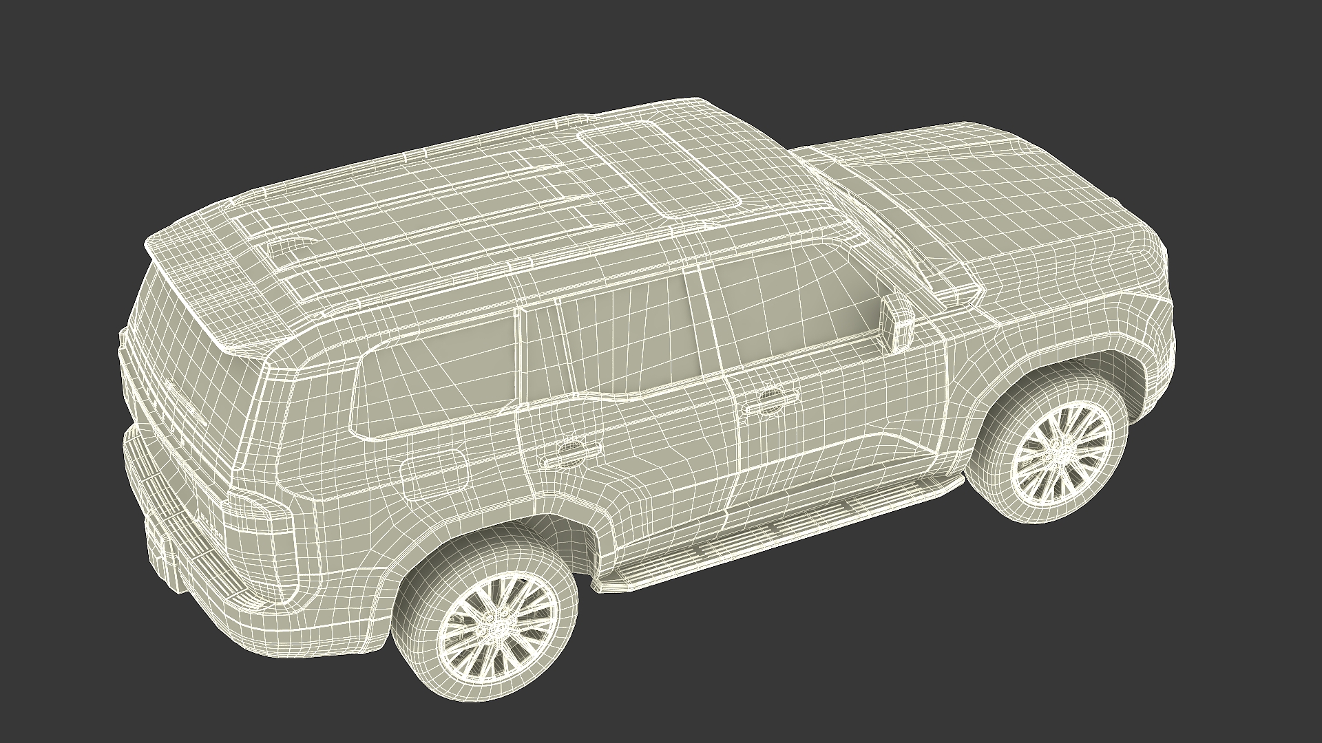 3D Lexus GX 550 SUV Nori Green Pearl model