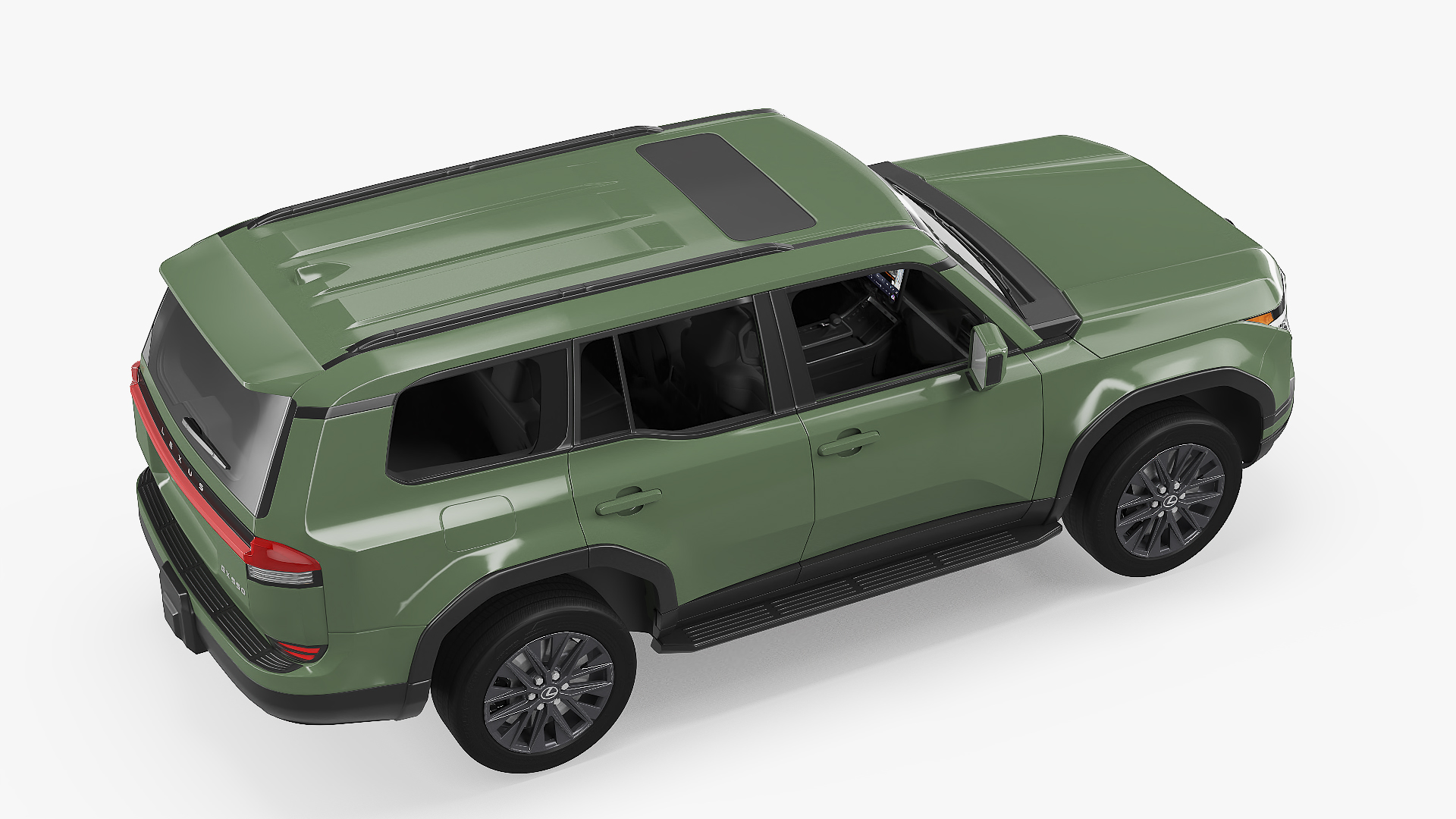 3D Lexus GX 550 SUV Nori Green Pearl model