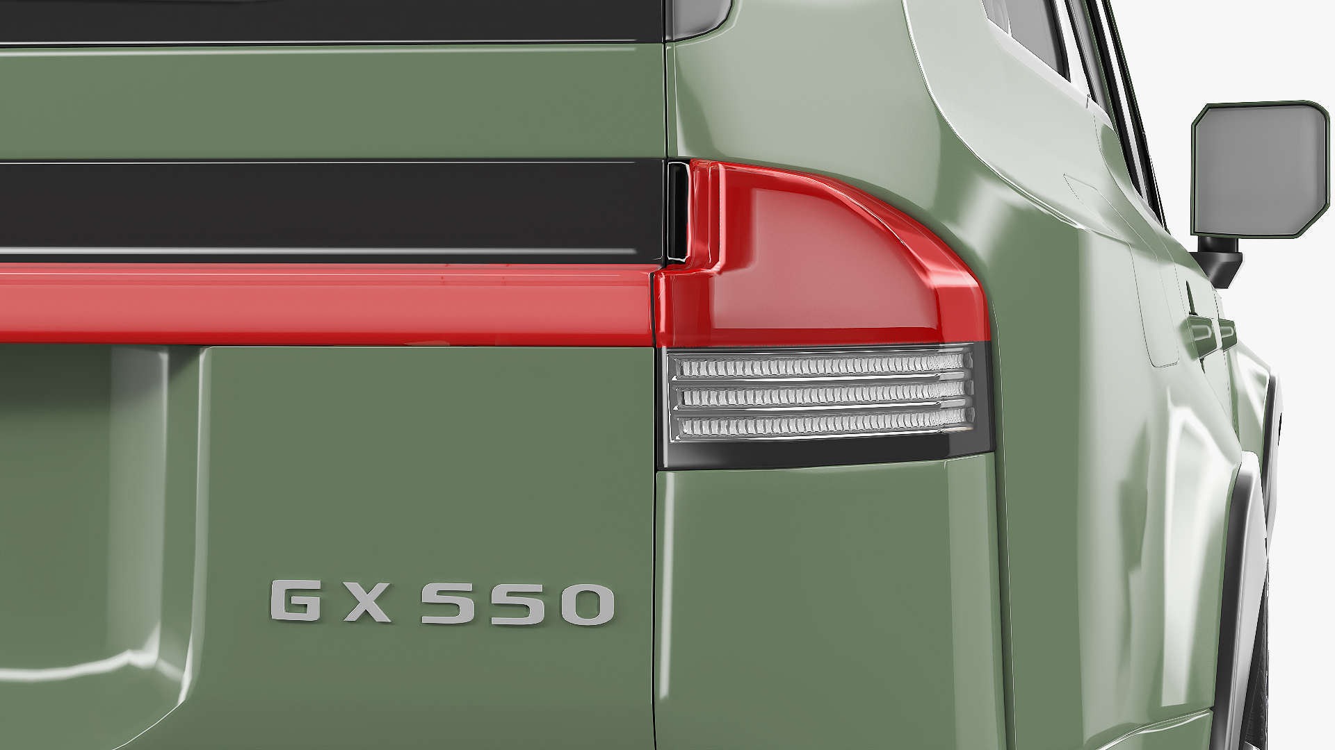 3D Lexus GX 550 SUV Nori Green Pearl model