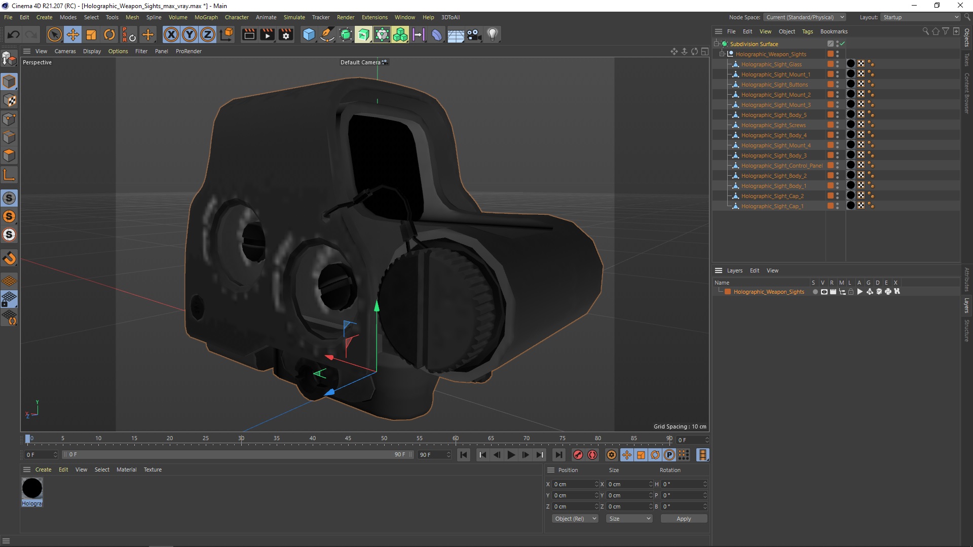 3D model Holographic Weapon Sights