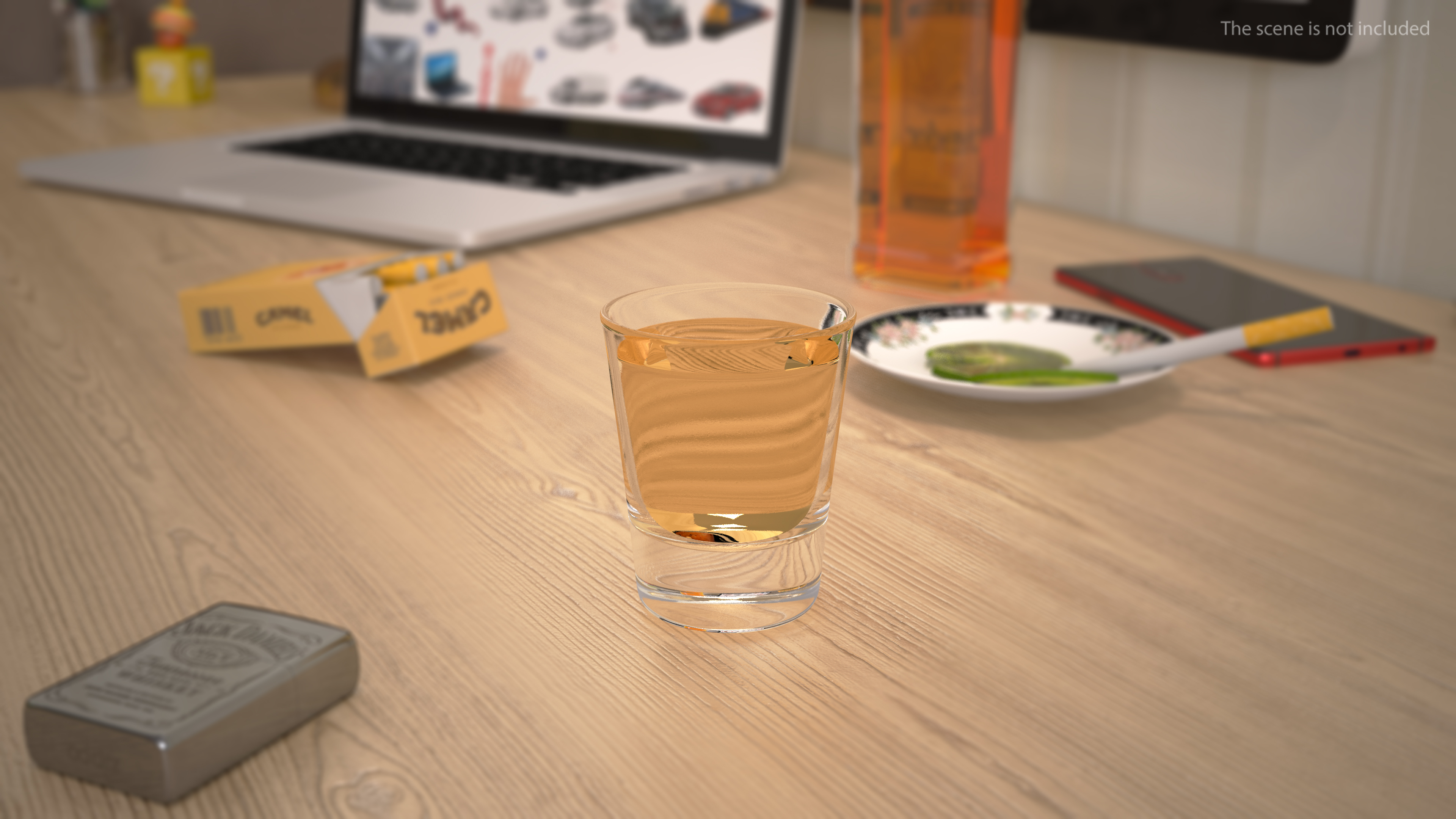 3D Shot Glass of Tequila