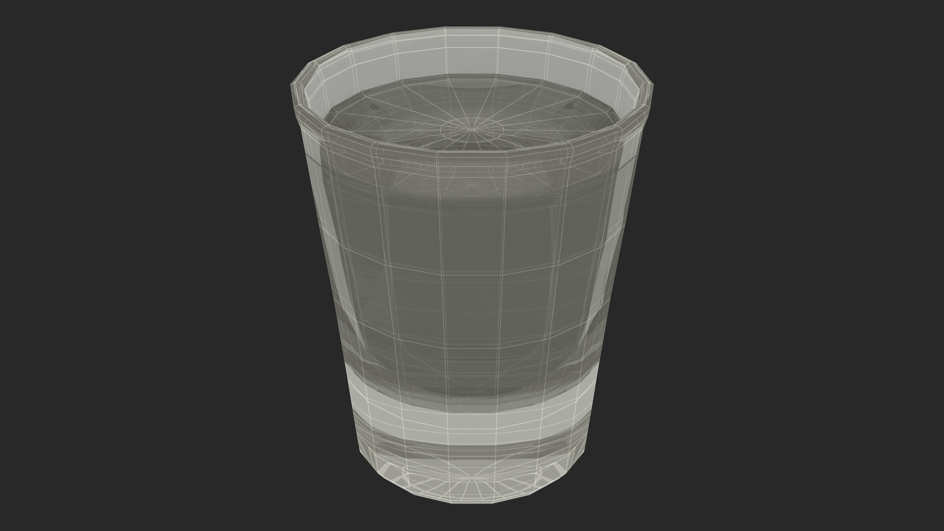 3D Shot Glass of Tequila