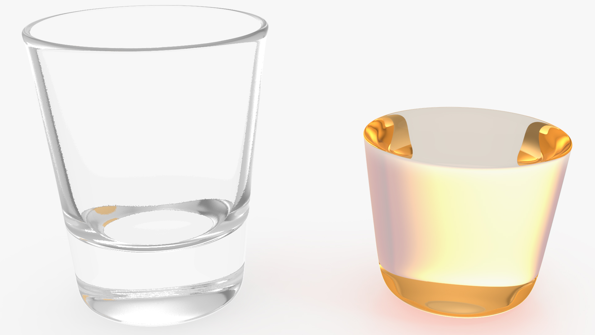 3D Shot Glass of Tequila