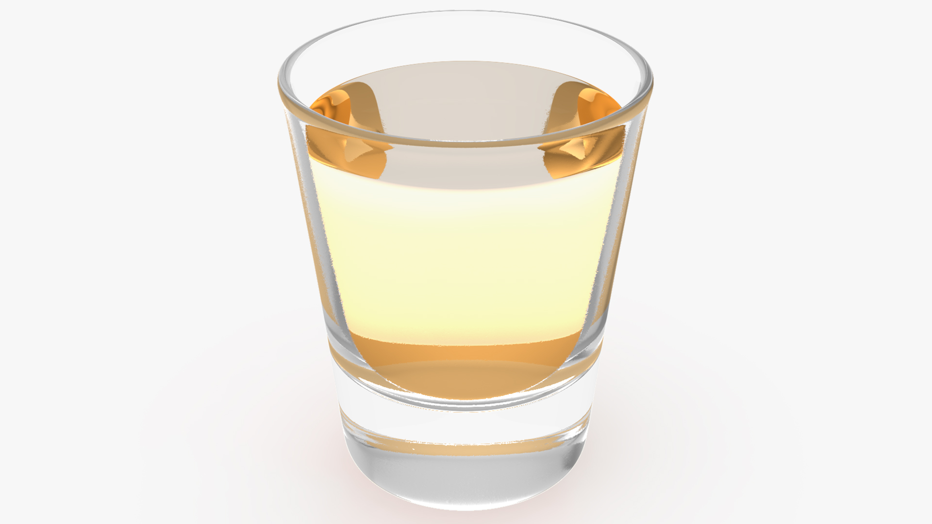 3D Shot Glass of Tequila