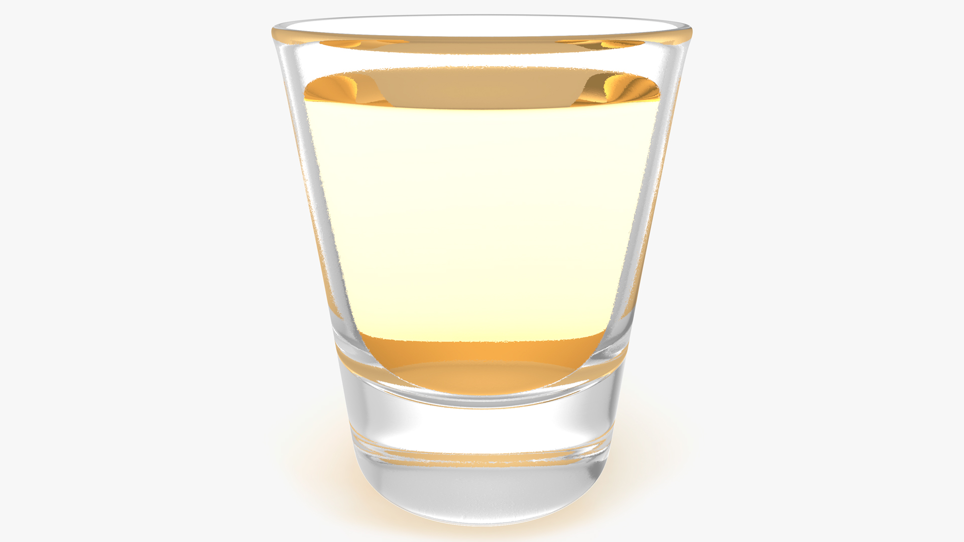 3D Shot Glass of Tequila