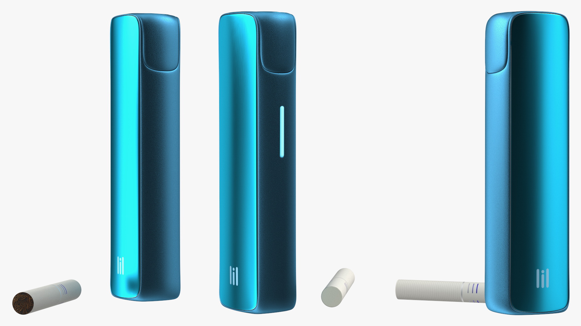 Electronic Cigarette Lil Blue 3D model