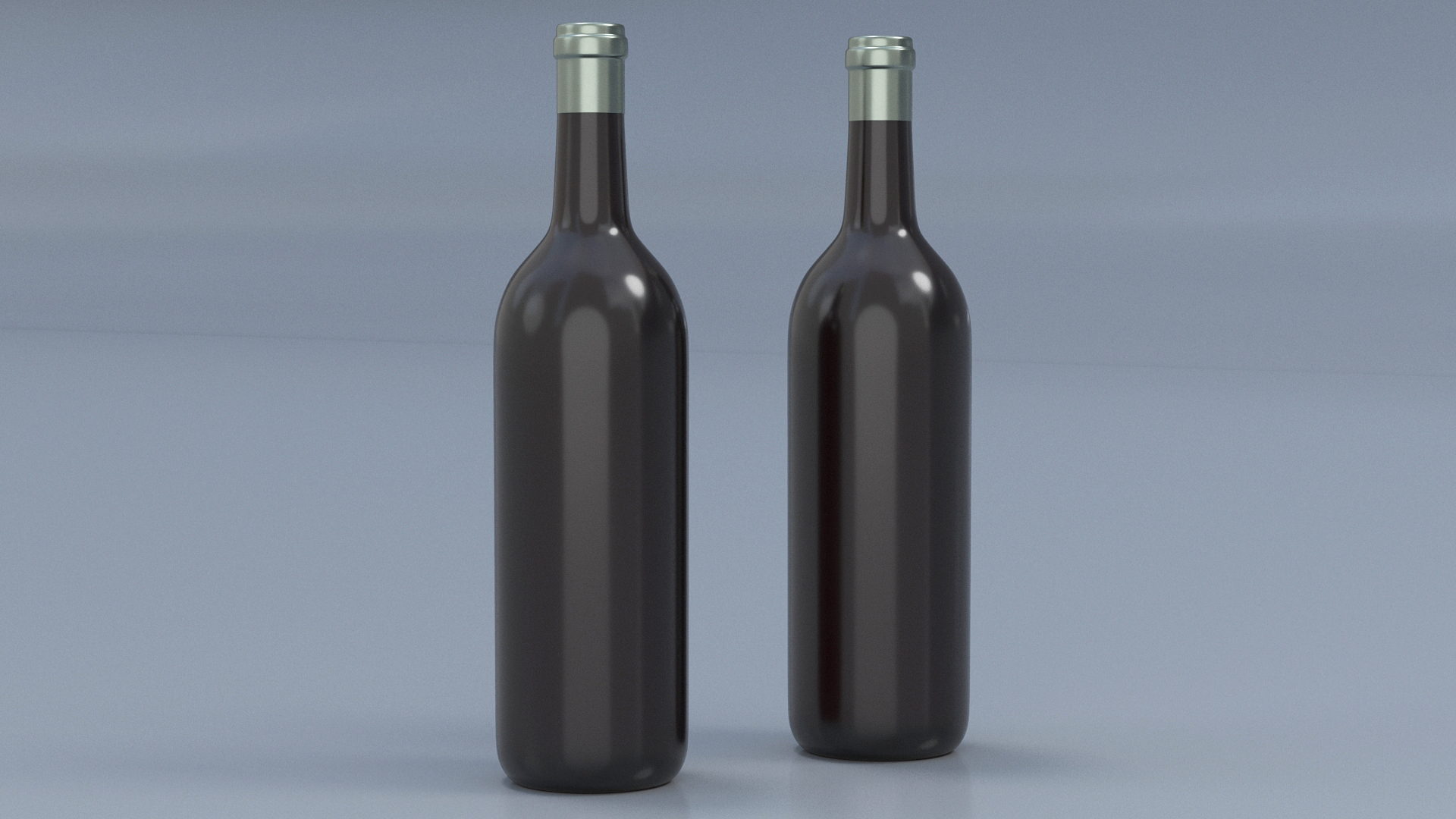 Classic Wine Bottle 3D model