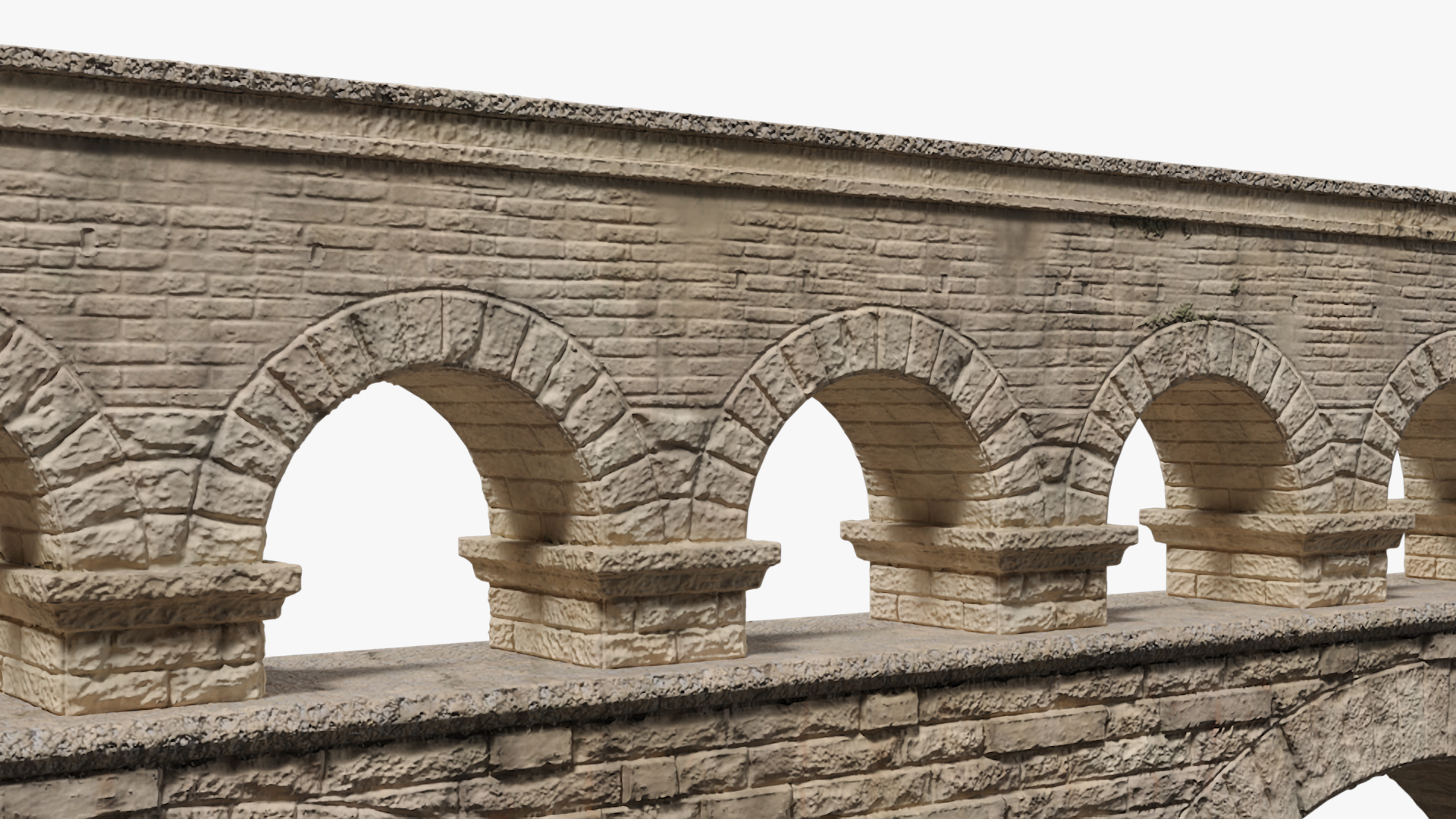 Ancient Single Level Aqueduct 3D model