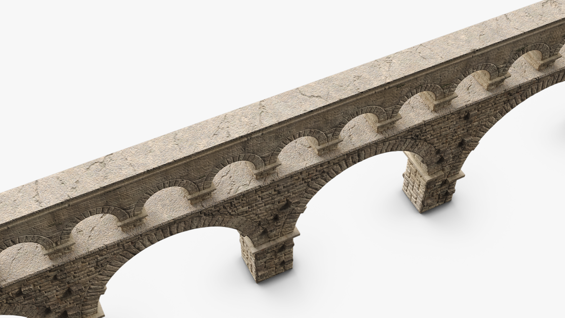 Ancient Single Level Aqueduct 3D model