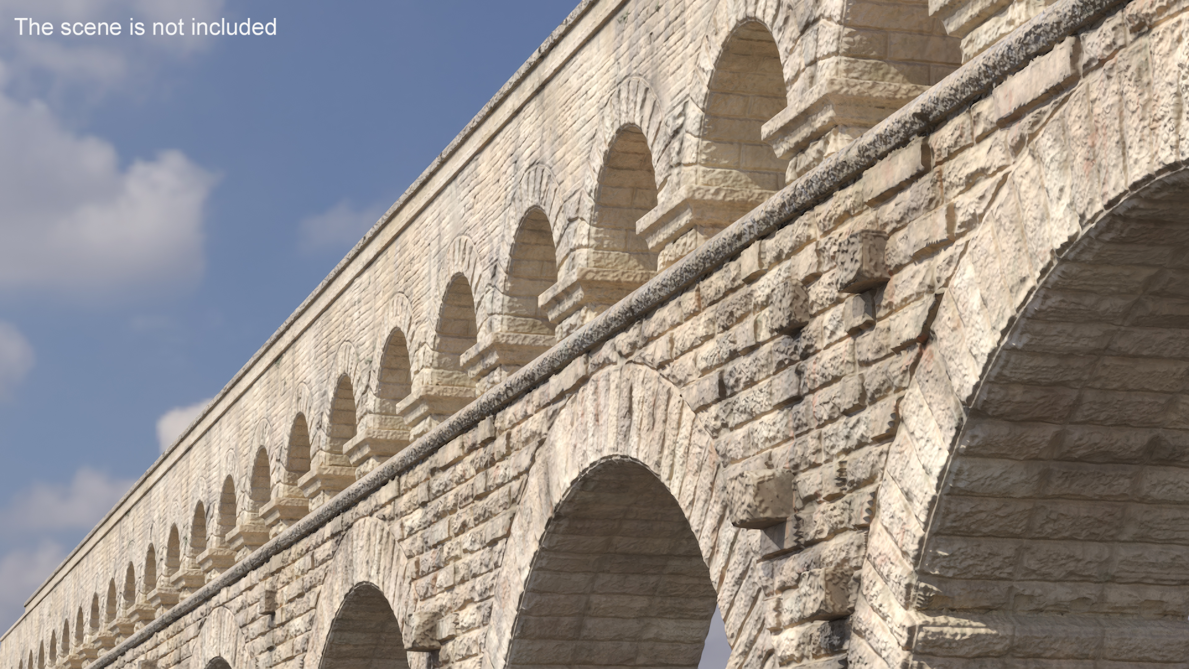 Ancient Single Level Aqueduct 3D model