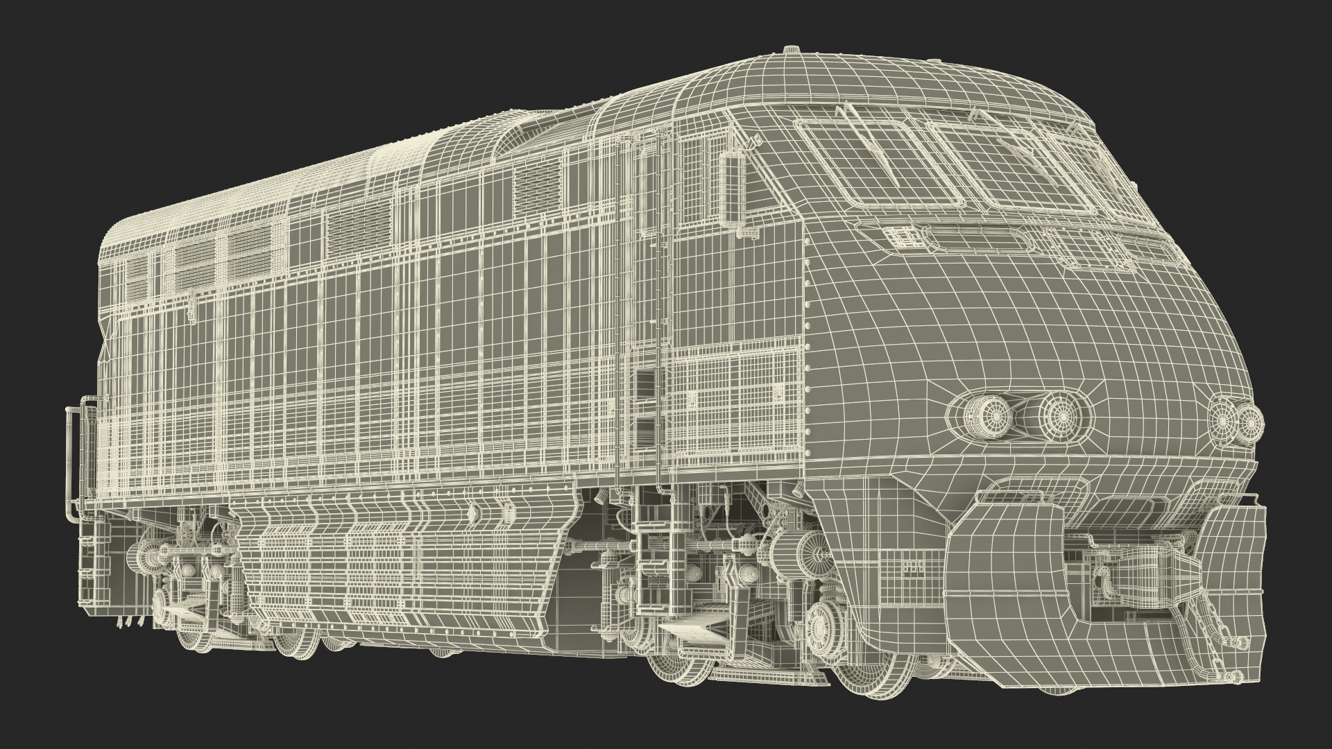 3D Amtrak California Passenger Train model