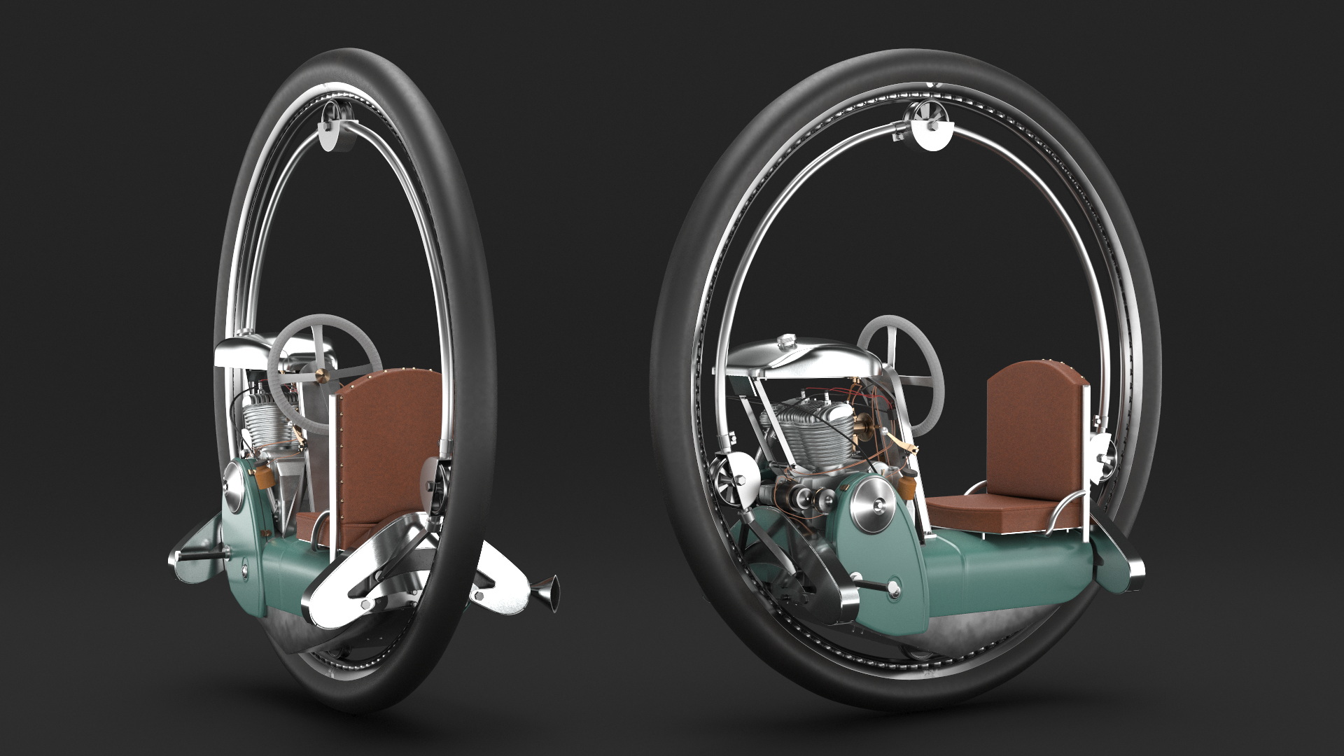 Classic Motorized Monowheel 3D