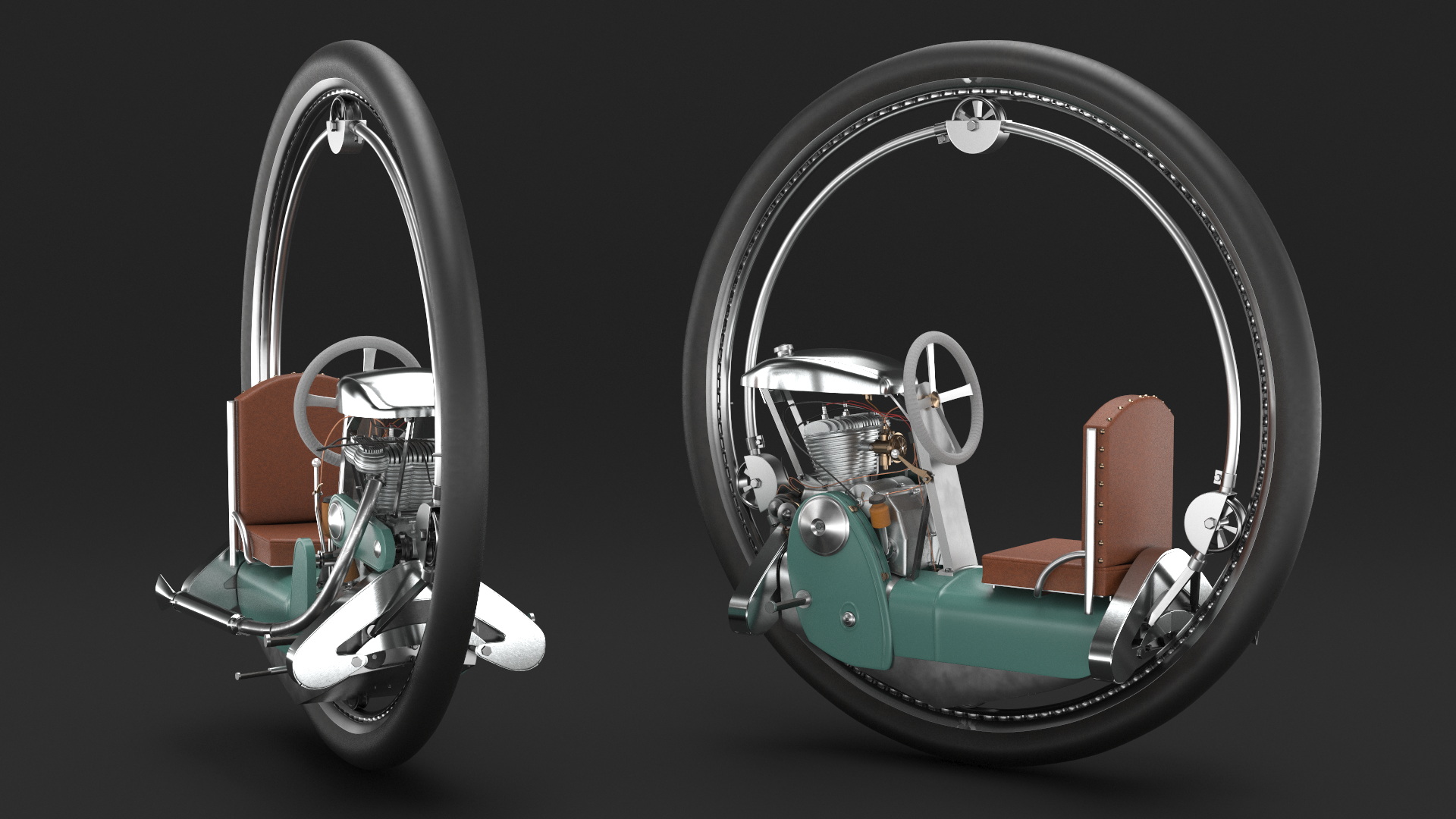 Classic Motorized Monowheel 3D