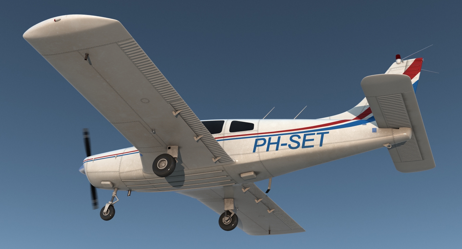 Civil Utility Aircraft Piper PA 28 161 Cherokee 3D