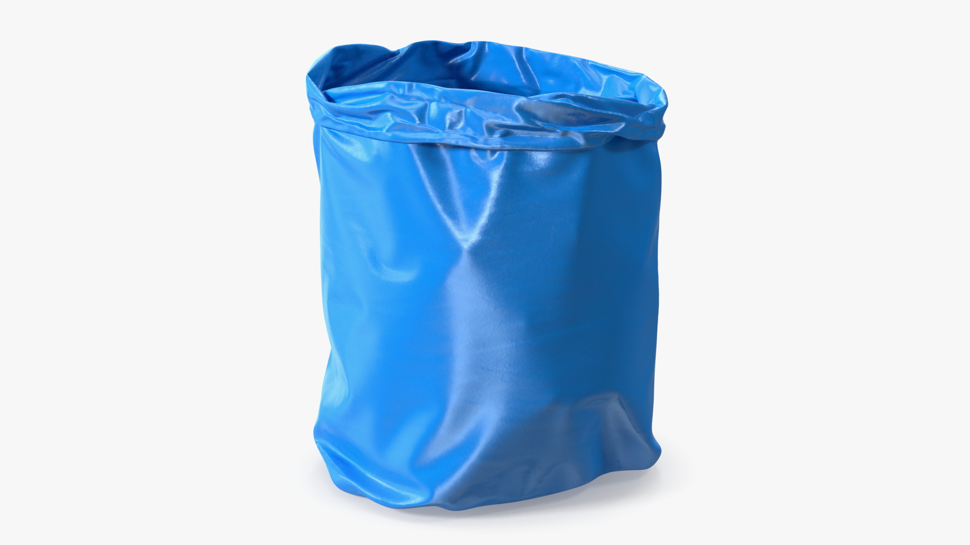 Open Blue Rubbish Bag Small 3D