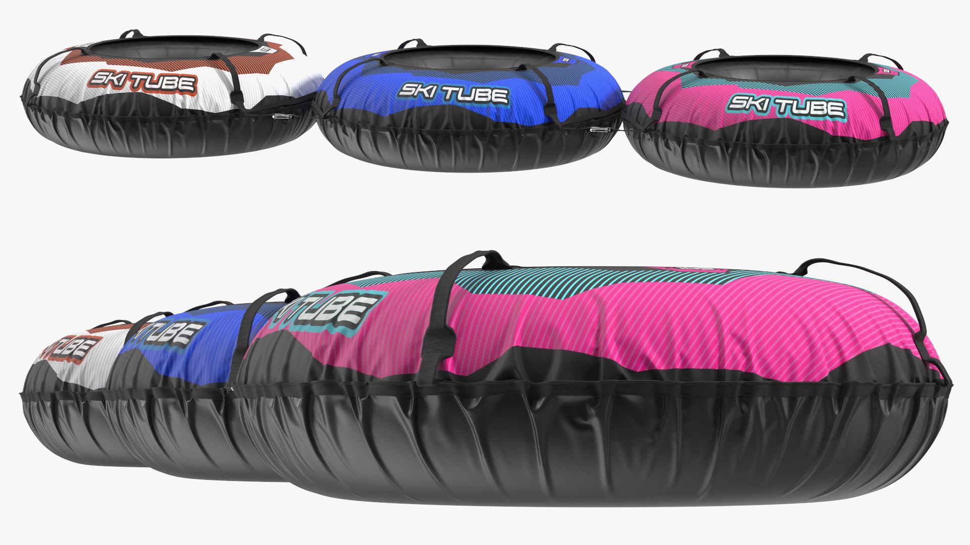 3D Inflatable Snow Sleds