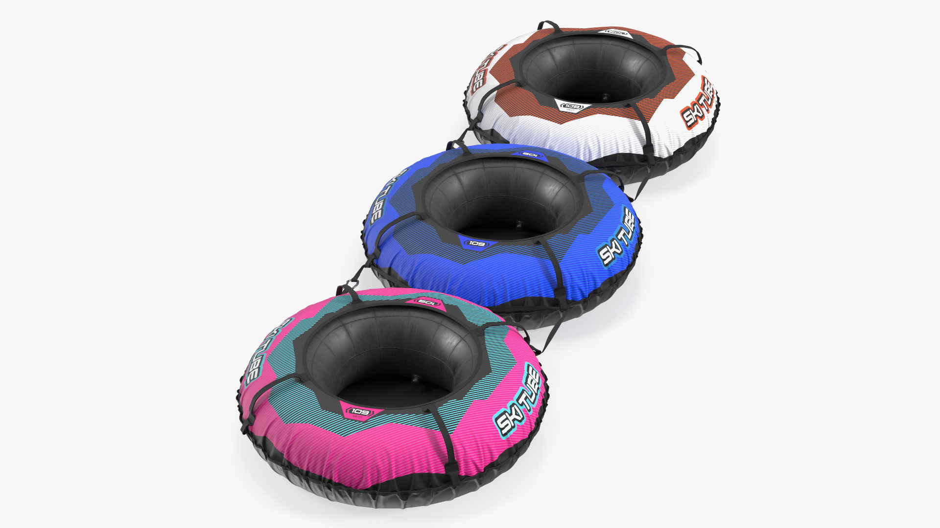 3D Inflatable Snow Sleds