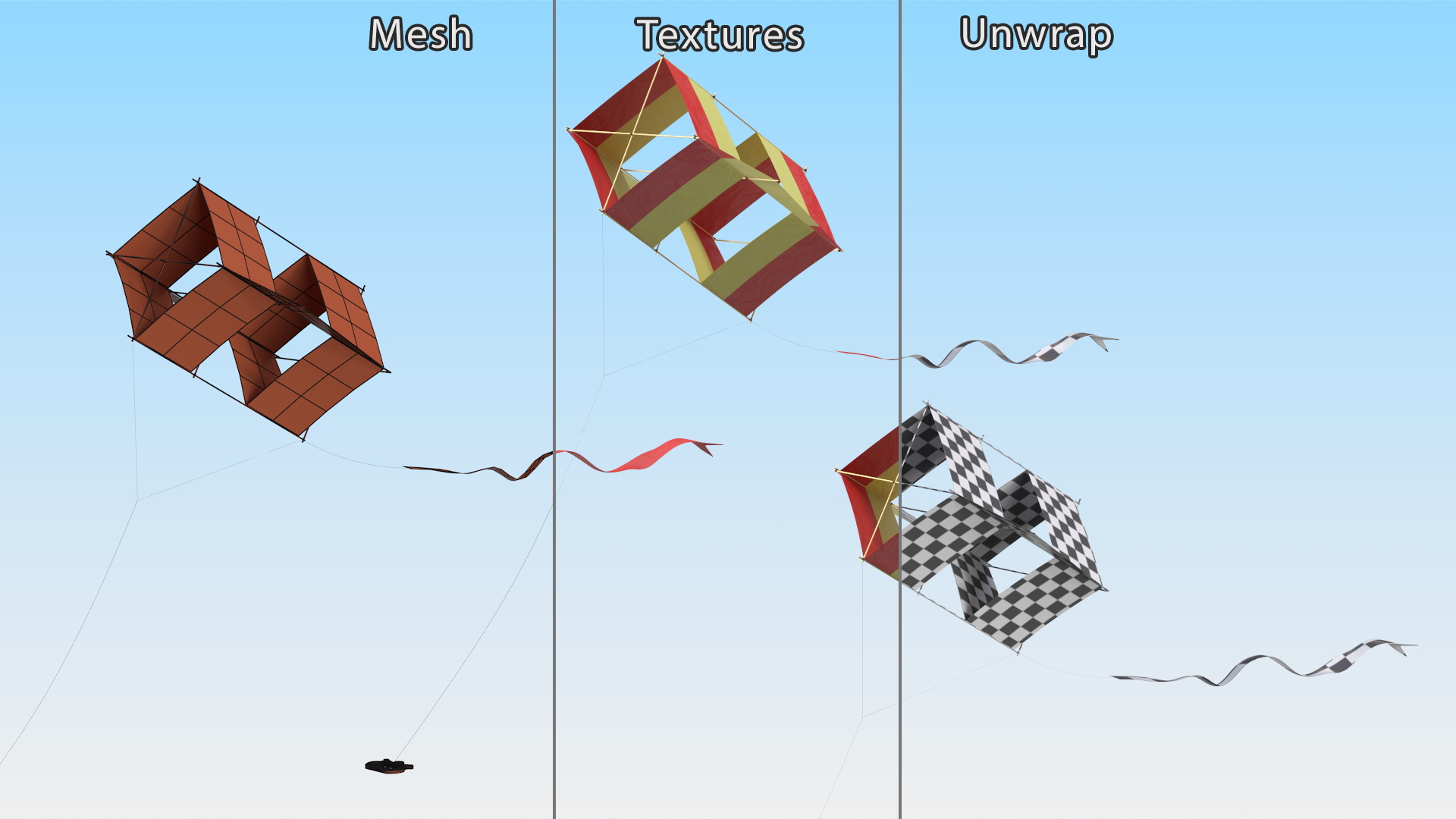 3D model Box Kite