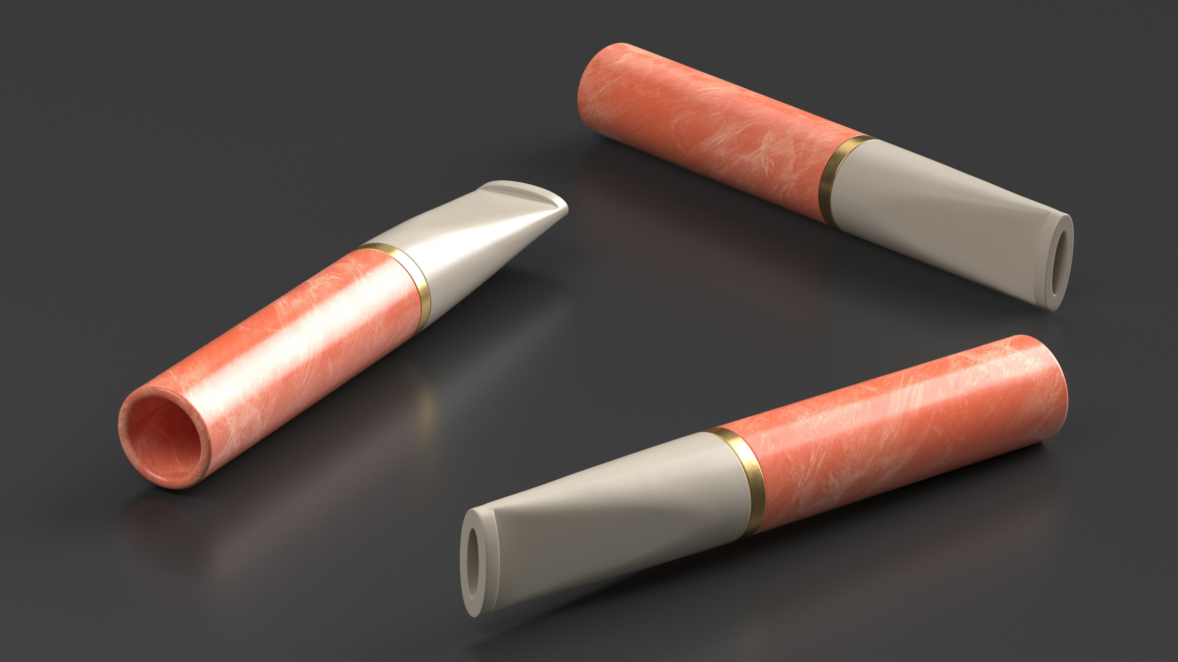 3D Short Cigarette Holder Light model