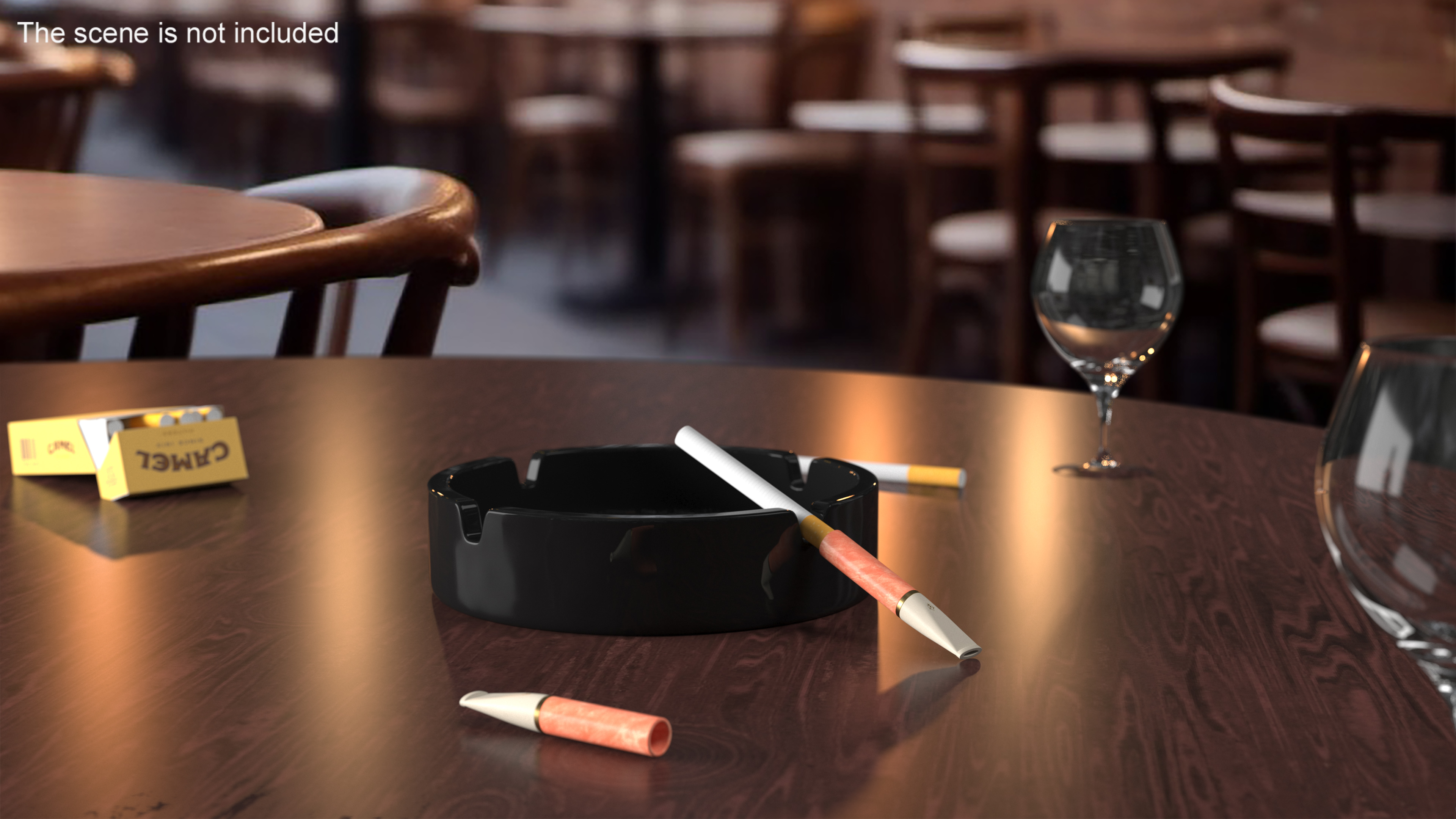 3D Short Cigarette Holder Light model