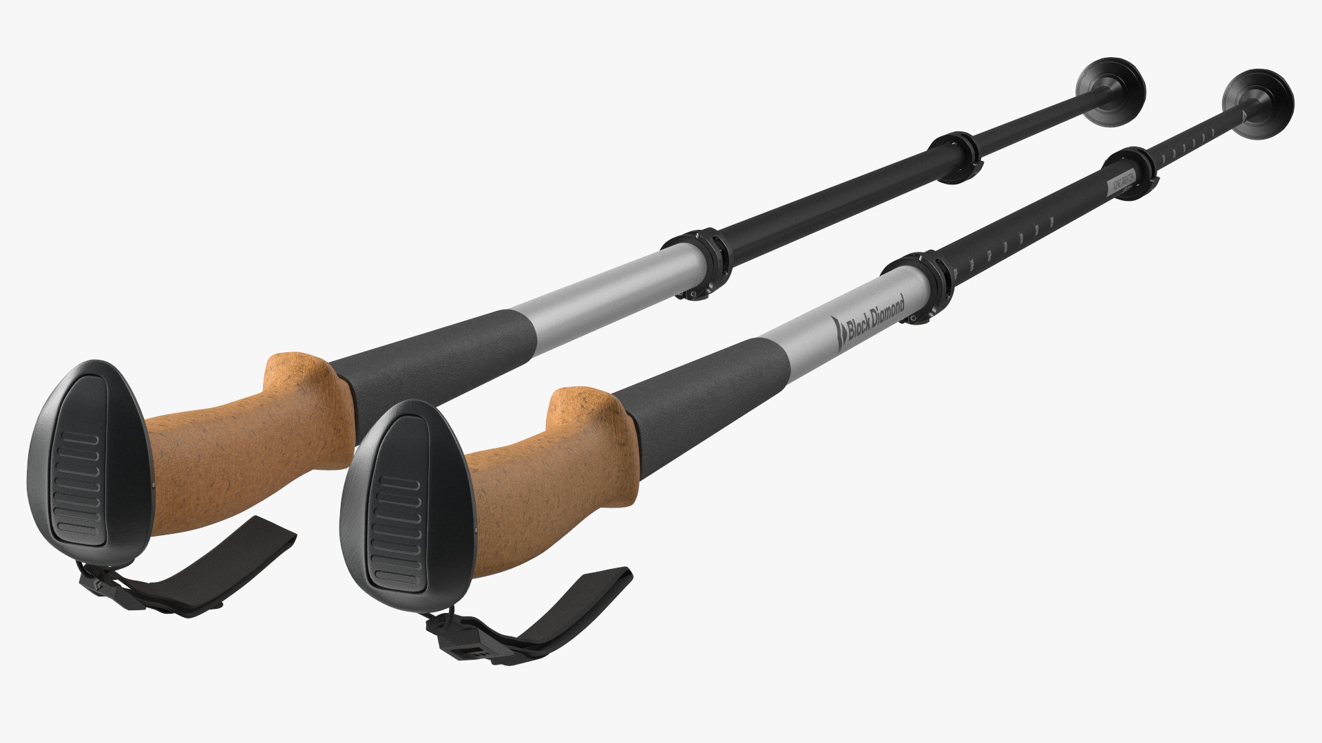 3D Idle White Black Diamond Carbon Trekking-Poles