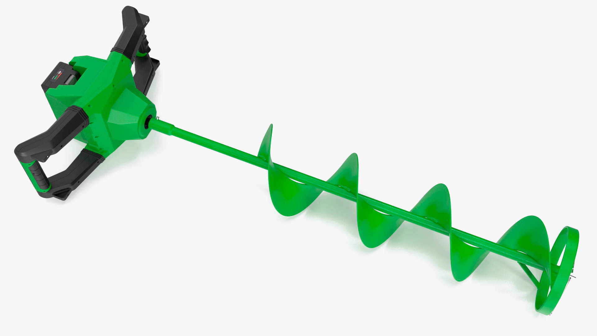 Electric Ice Auger Green 3D model