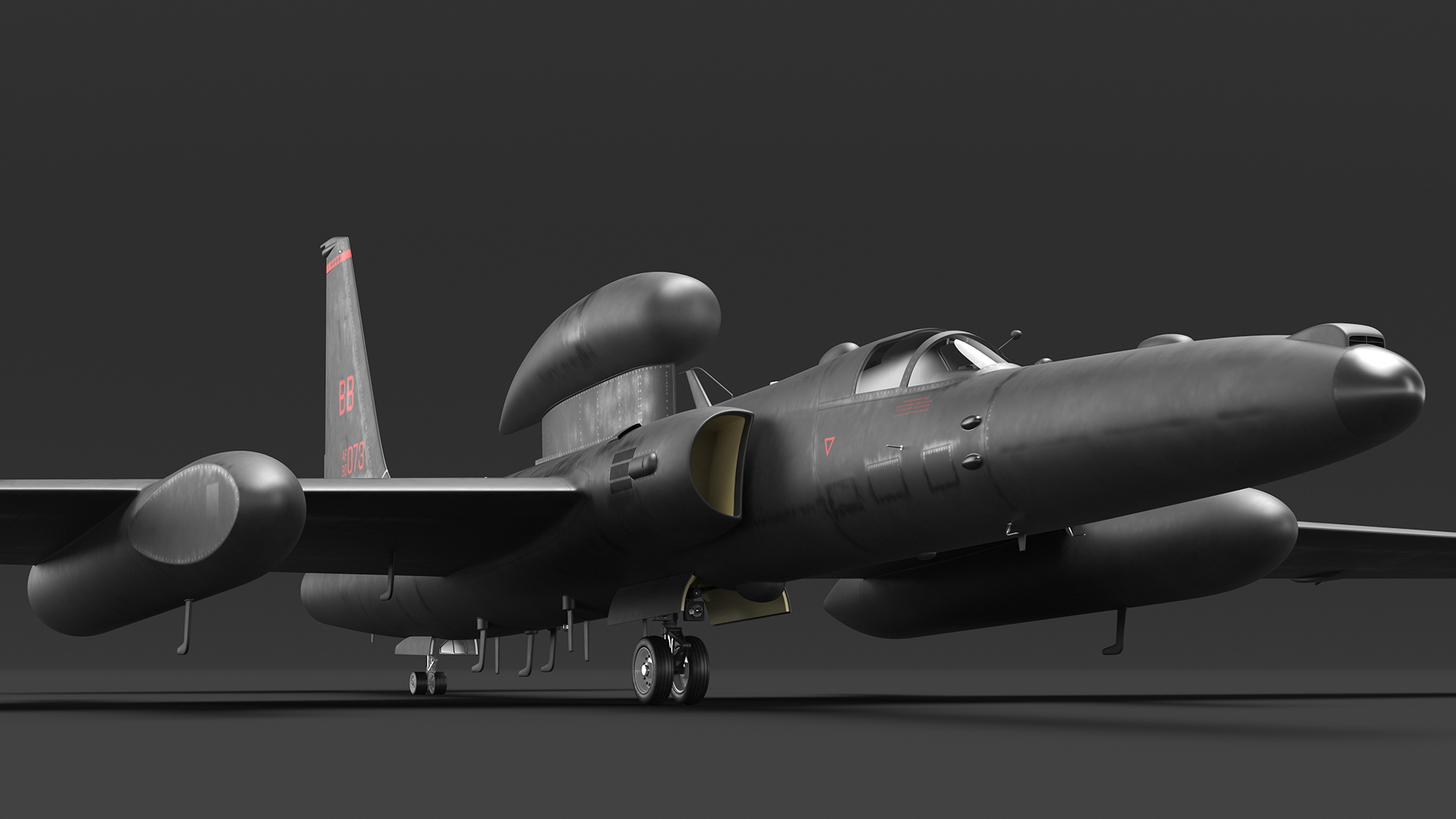 3D model Lockheed U_2 Dragon Lady Aircraft Rigged