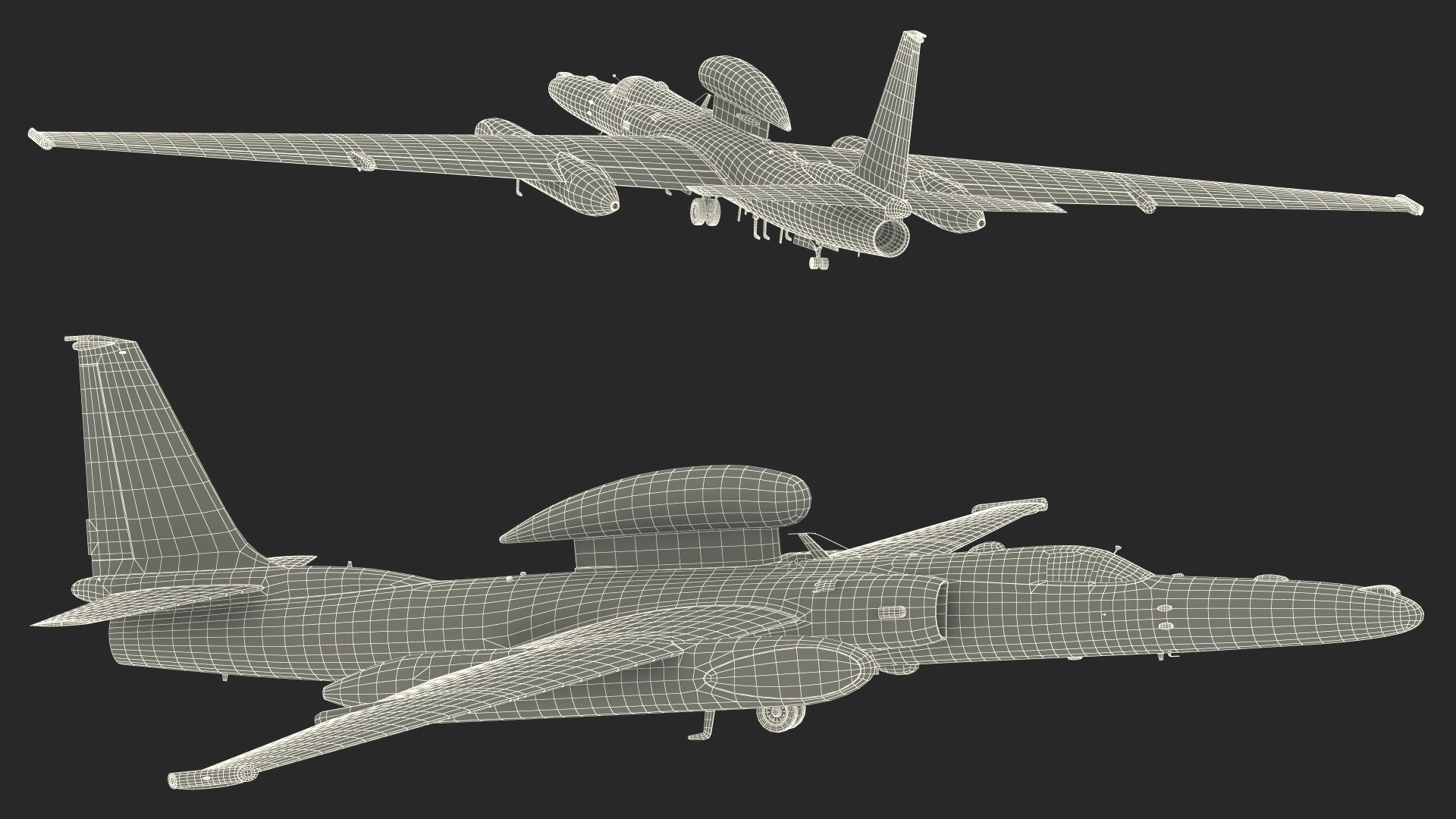 3D model Lockheed U_2 Dragon Lady Aircraft Rigged