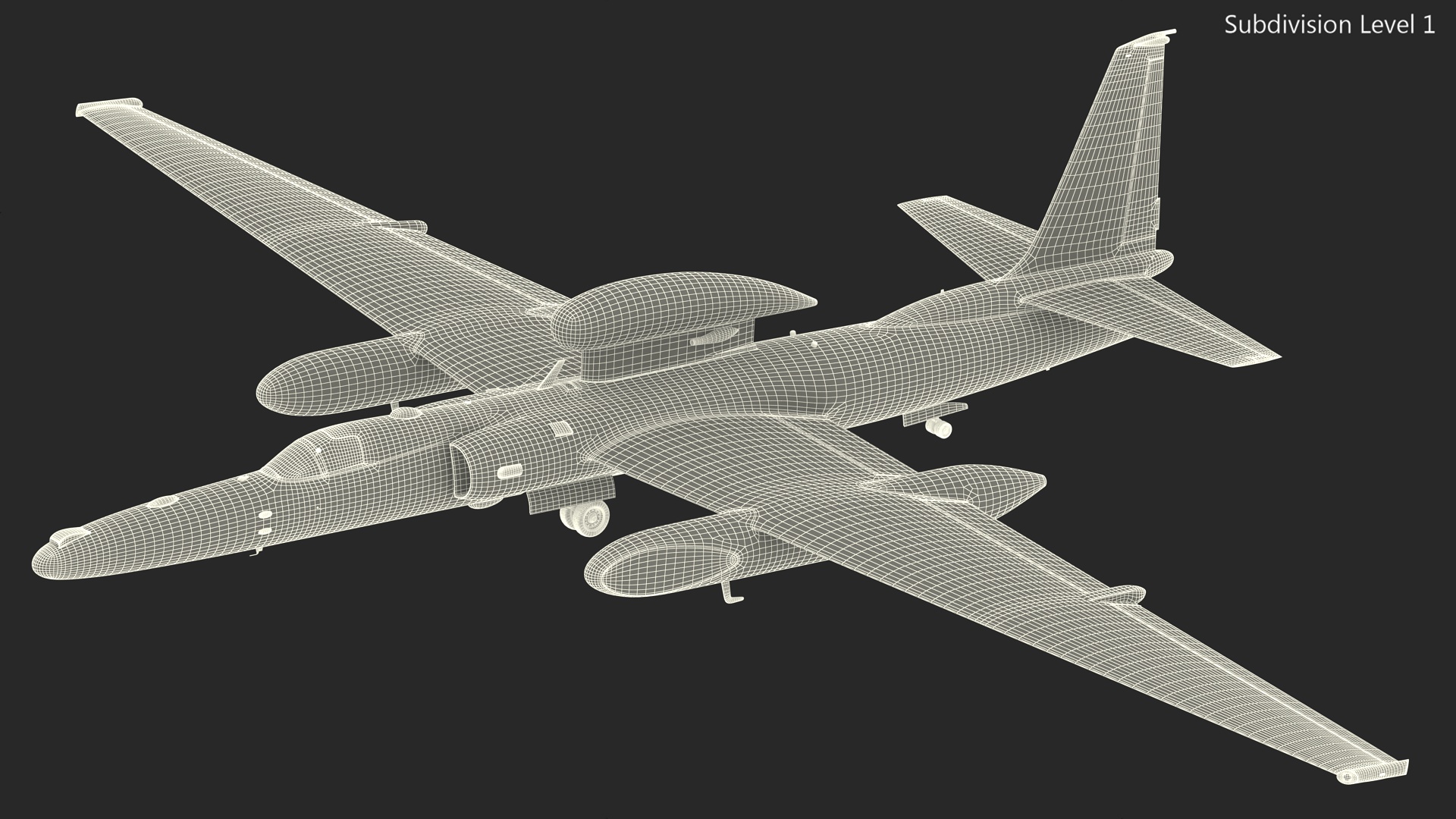 3D model Lockheed U_2 Dragon Lady Aircraft Rigged