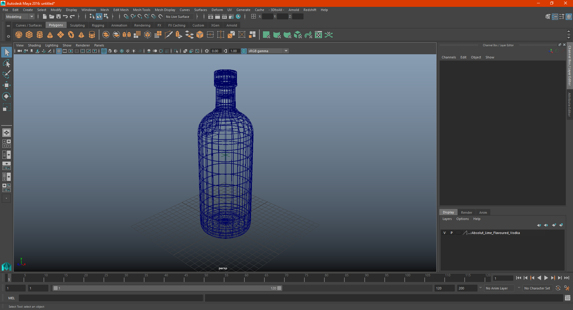 3D Absolut Vodka Mandrin