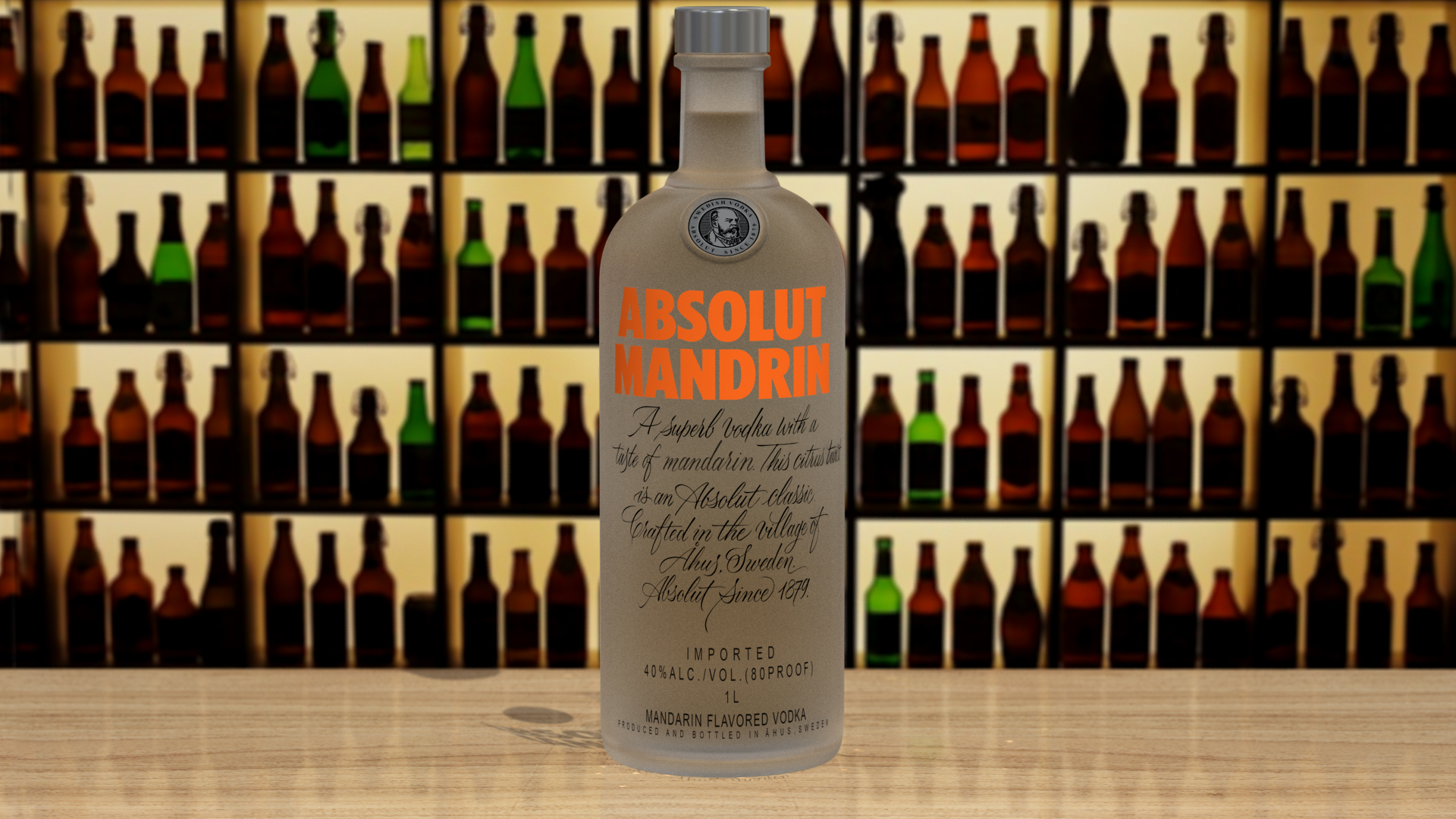 3D Absolut Vodka Mandrin