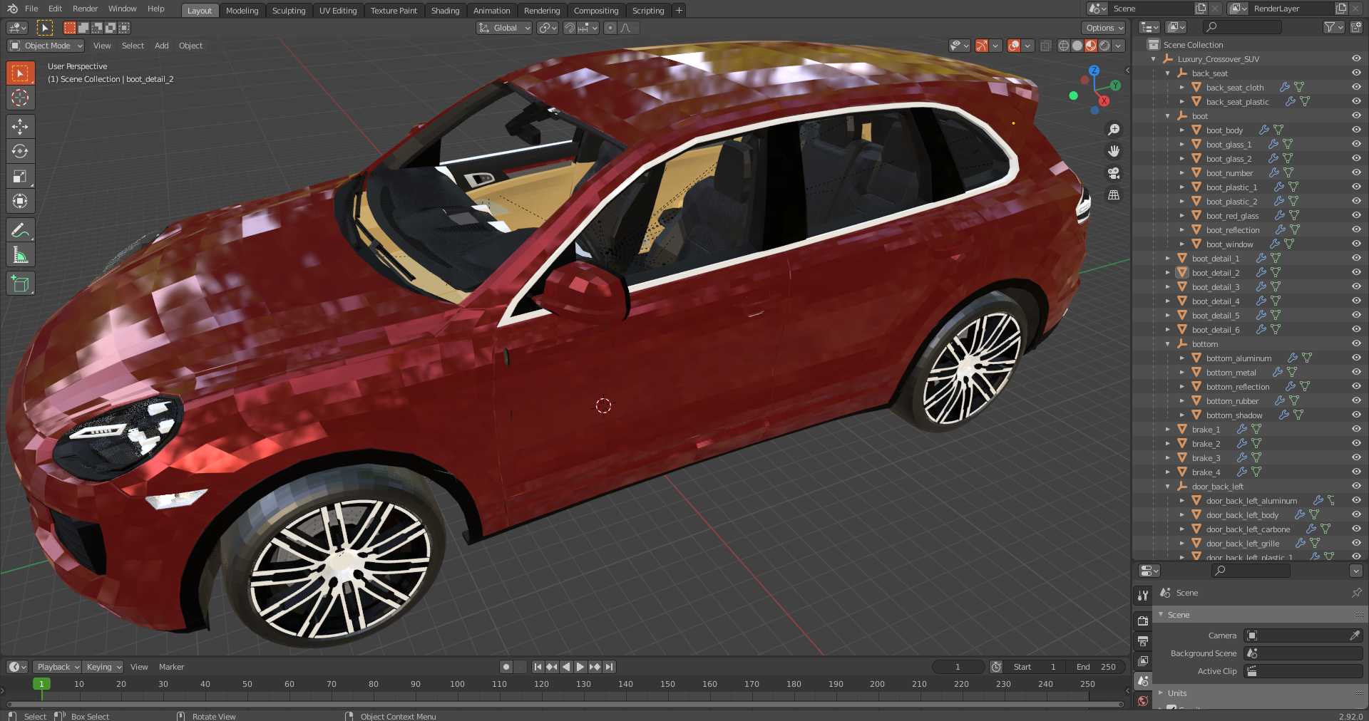 3D model Luxury Crossover SUV