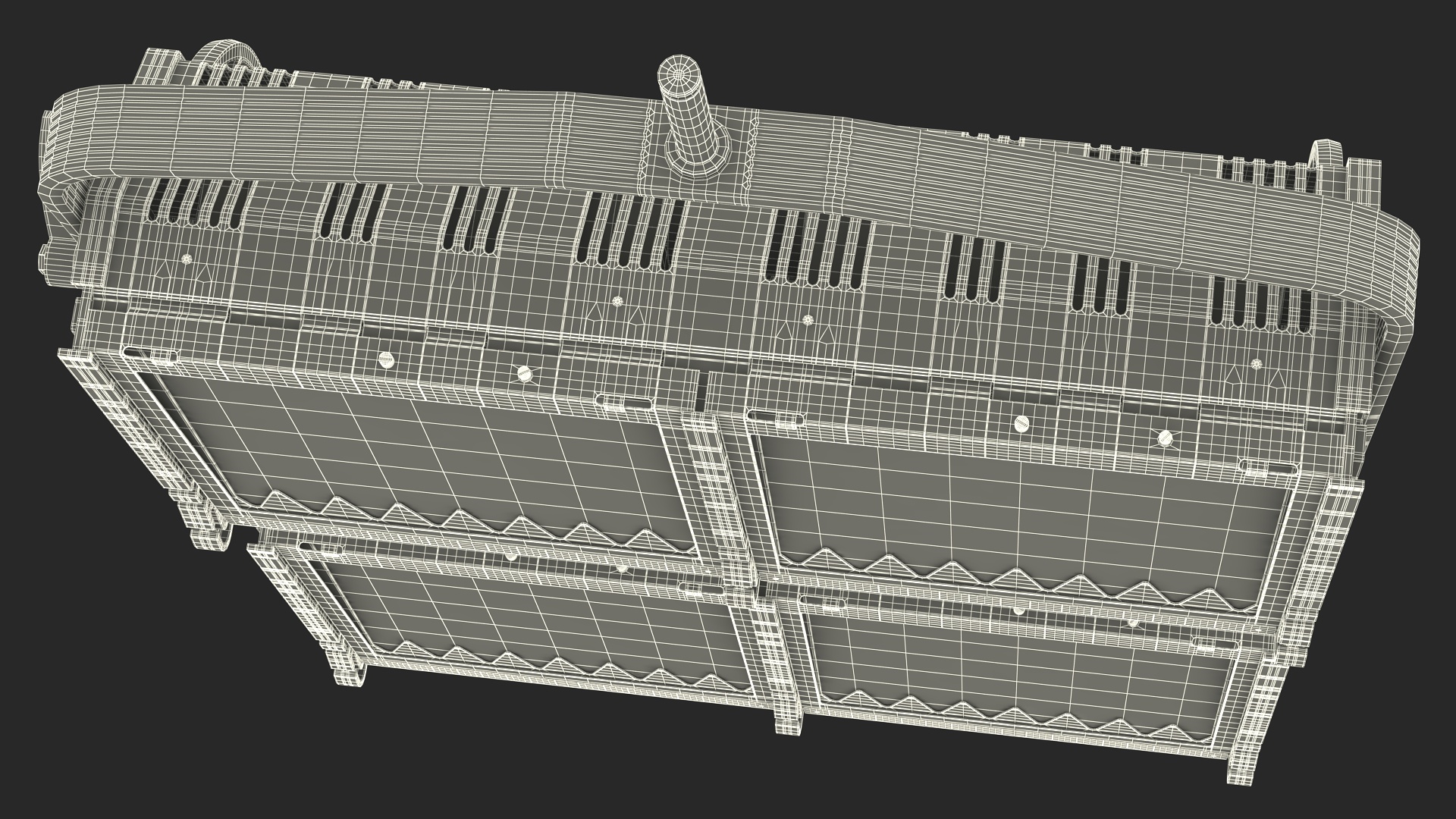 3D Flood Light 4 Cube model