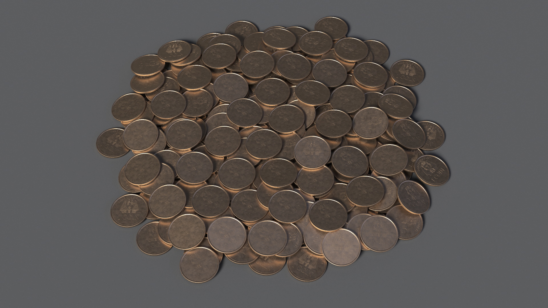 3D model Gold Play Coins