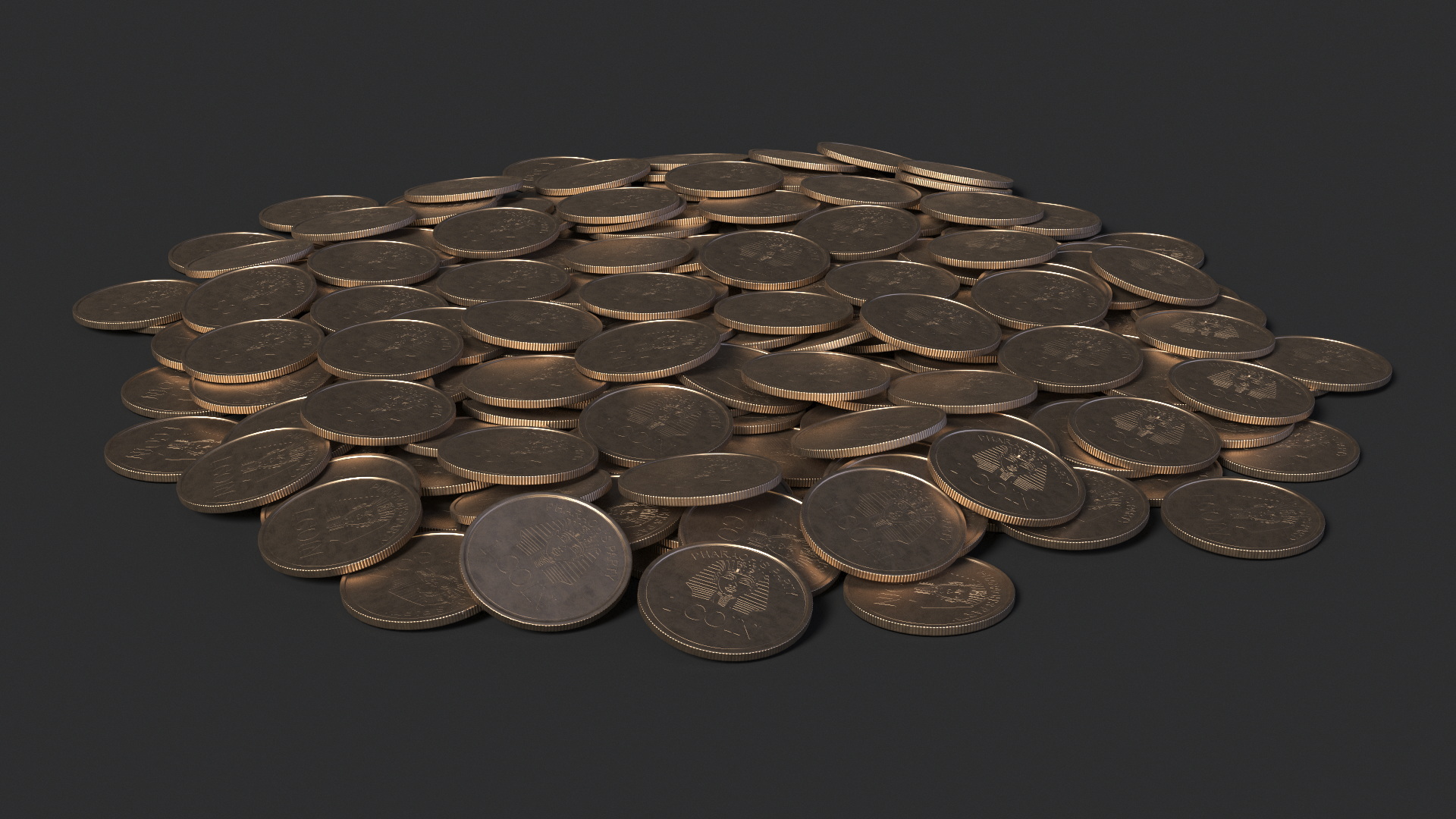 3D model Gold Play Coins