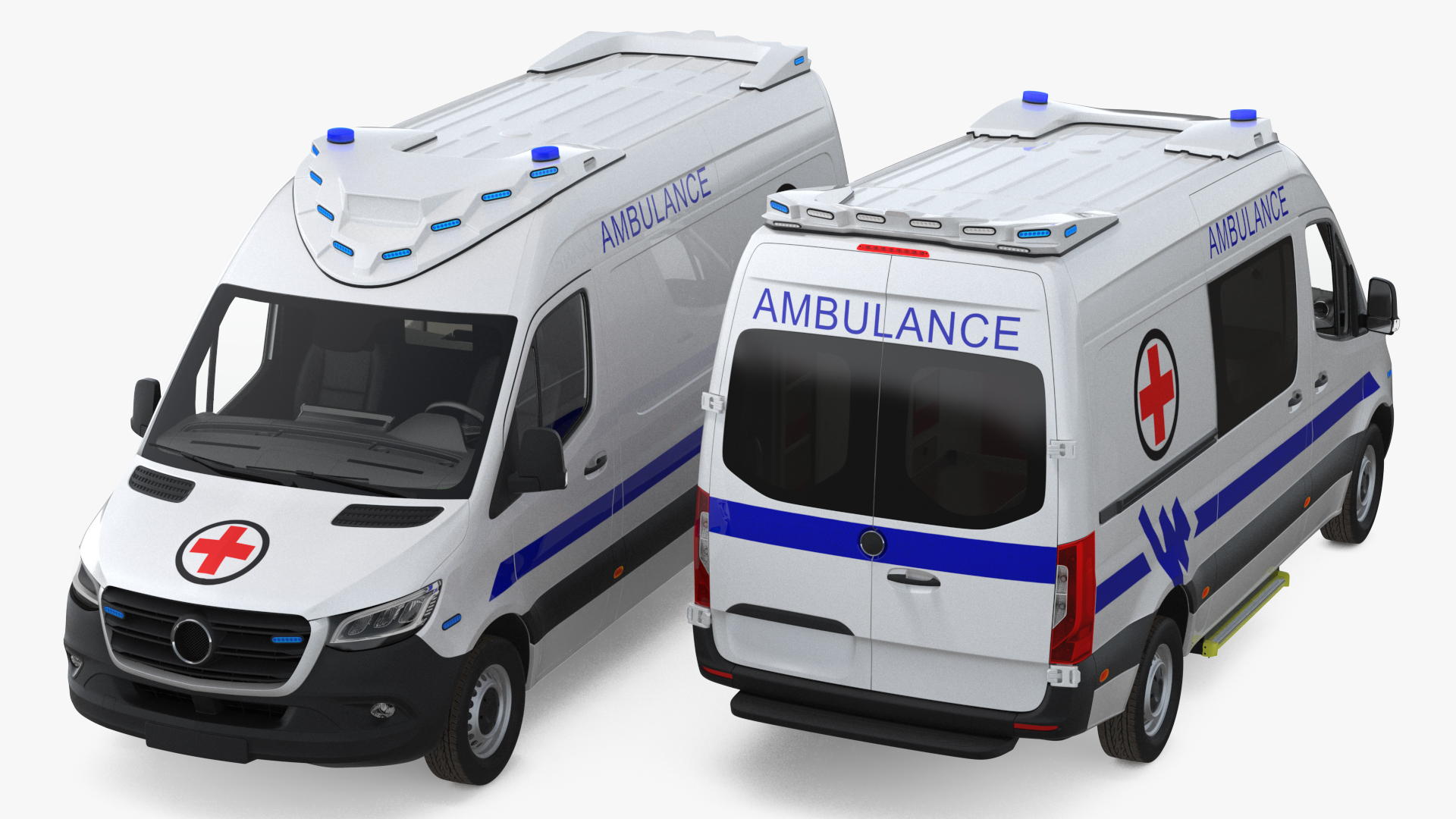 3D Ambulance Van Generic