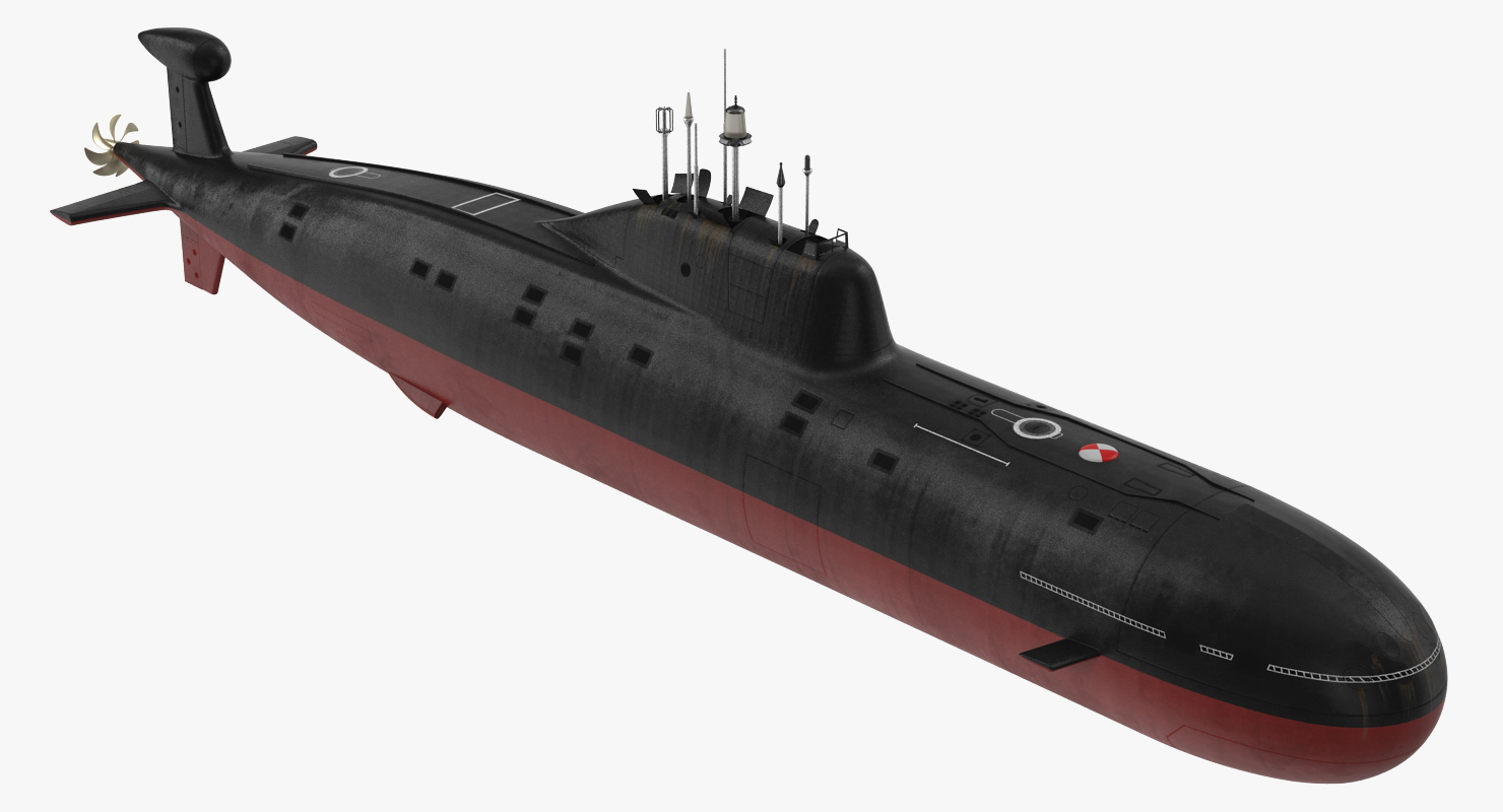 Nuclear Powered Attack Submarine Akula Class 3D model