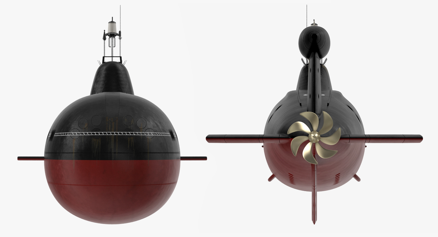 Nuclear Powered Attack Submarine Akula Class 3D model