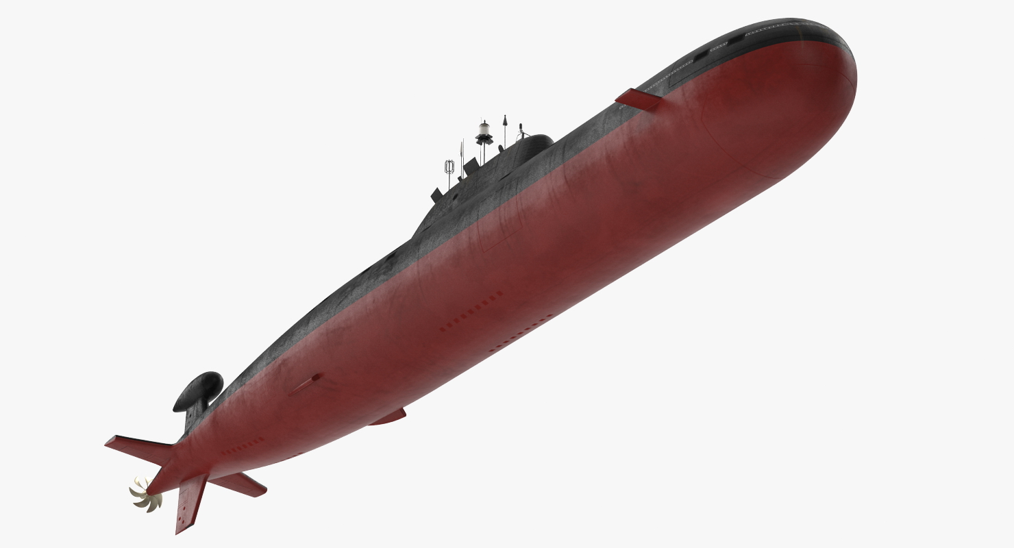 Nuclear Powered Attack Submarine Akula Class 3D model