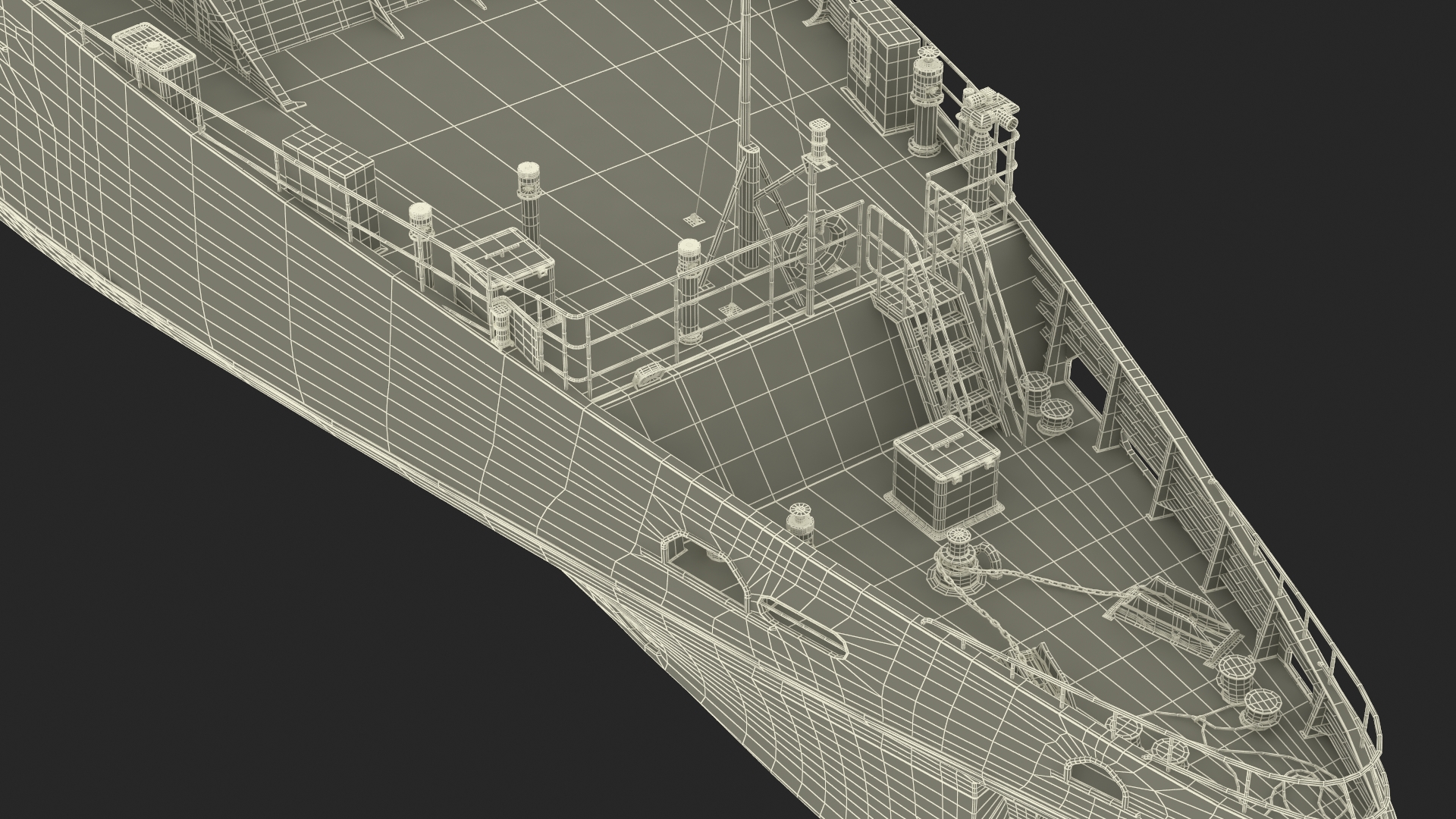 TTS Scarborough CG42 Coast Guard Rigged 3D model