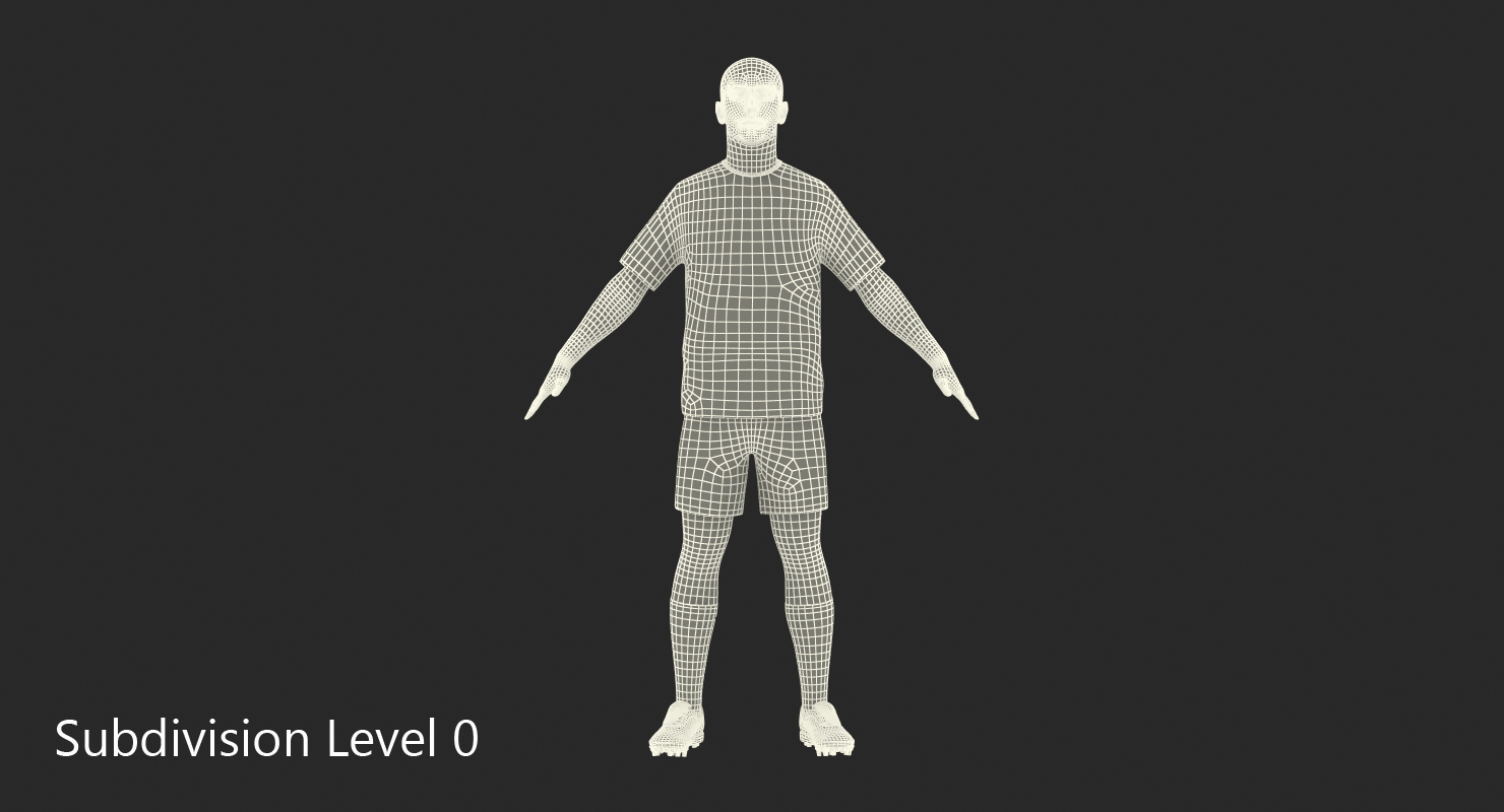 3D model Soccer or Football Player