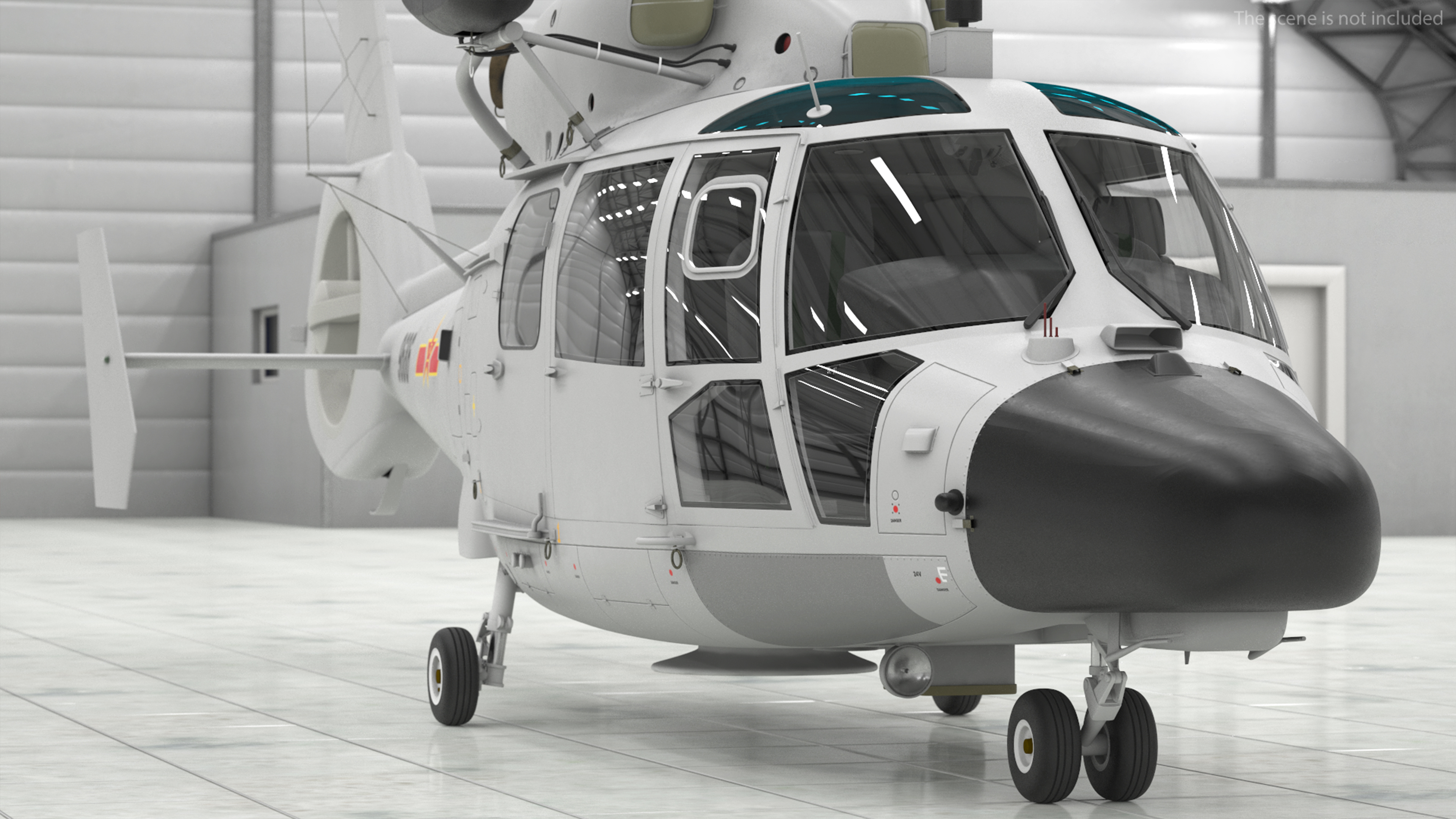 Harbin Z-9 Haitun Rigged 3D model