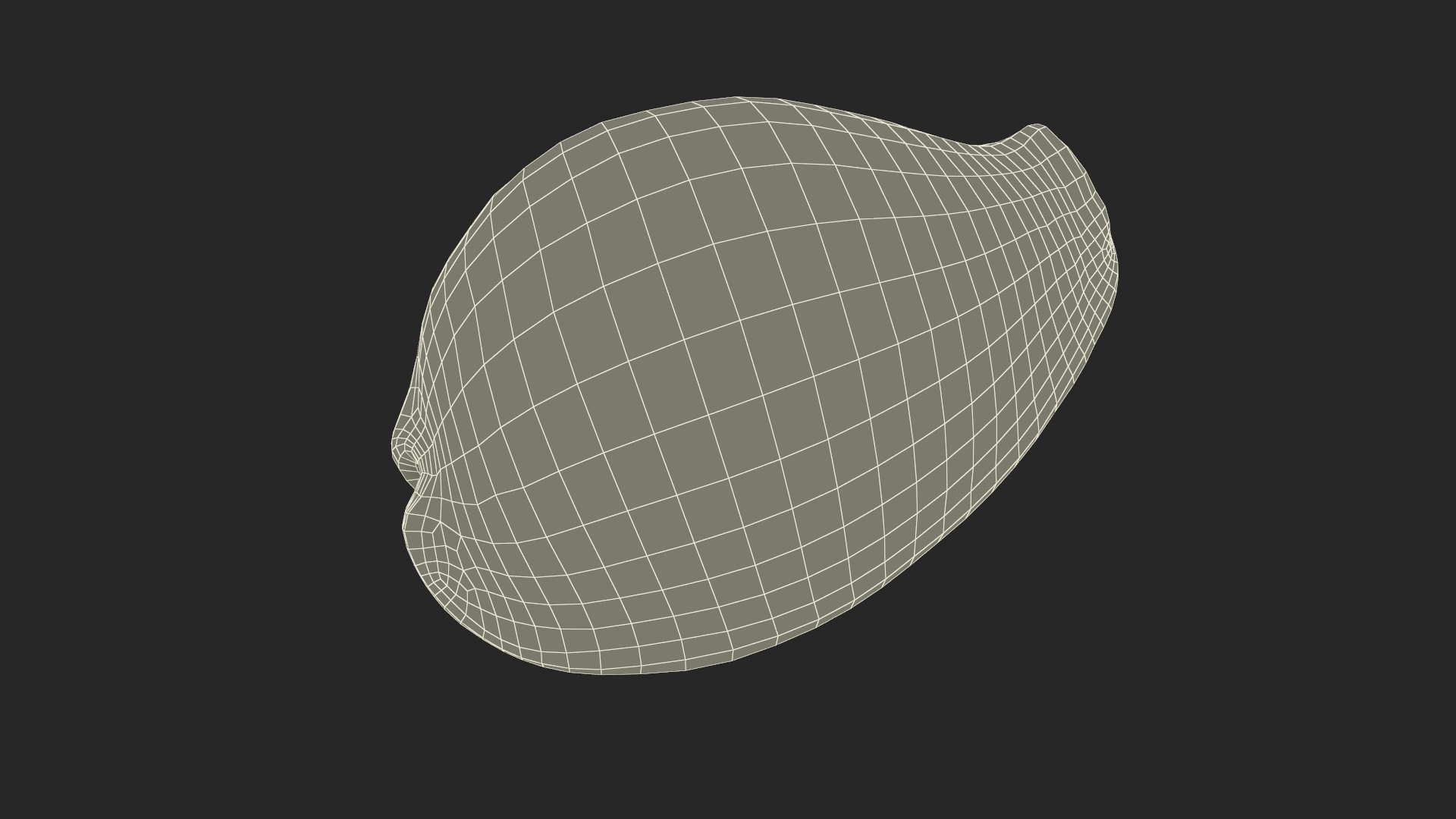 Golden Cowrie Shell 3D model