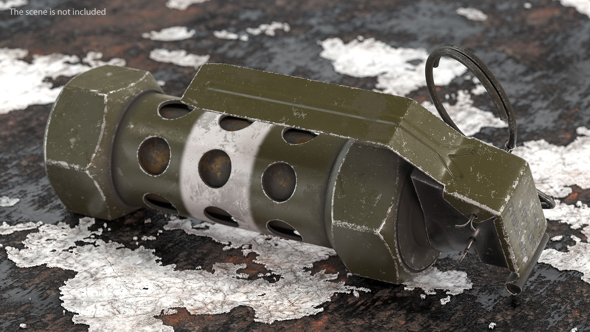 3D model M84 Stun Grenade Old