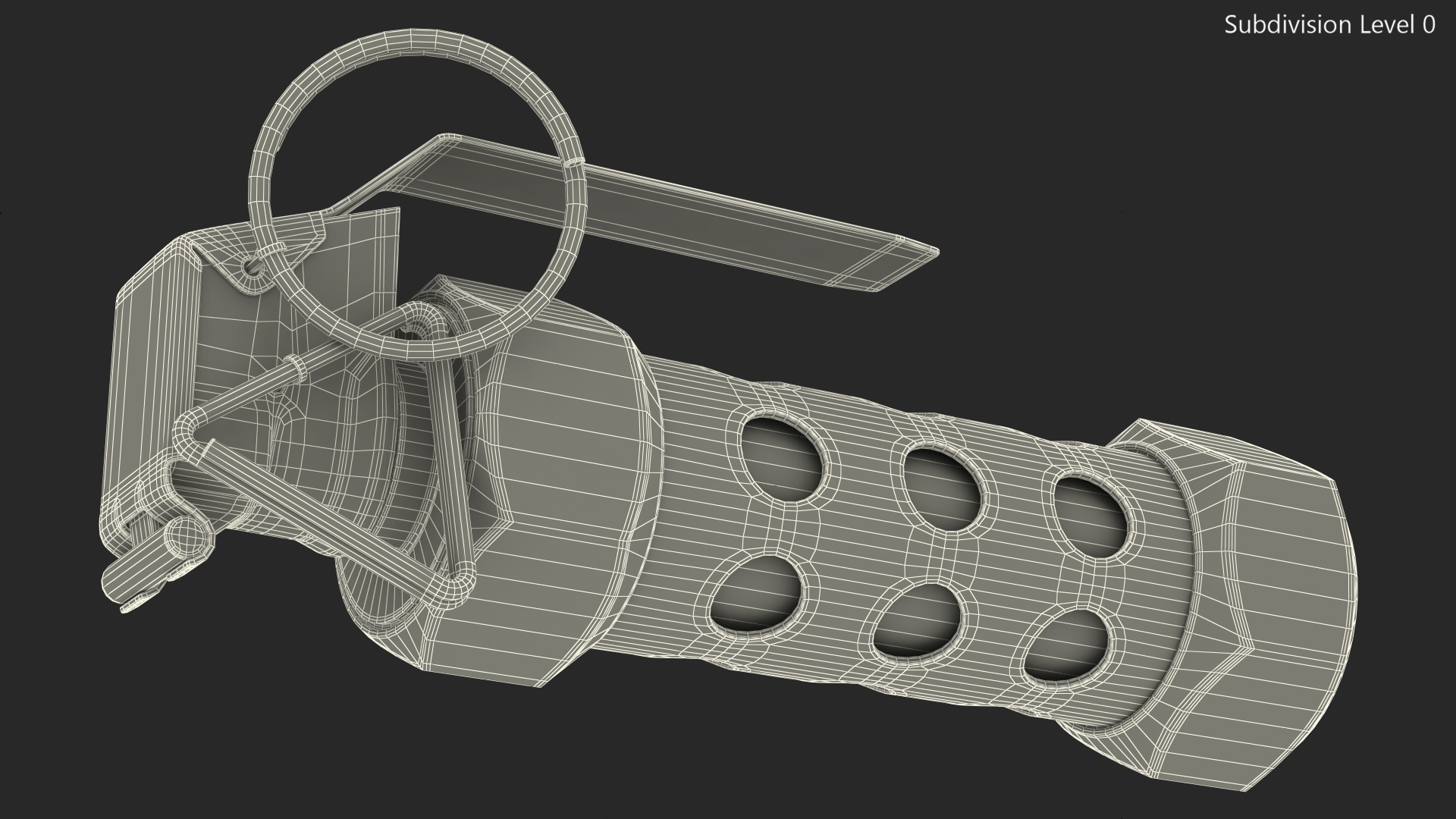 3D model M84 Stun Grenade Old