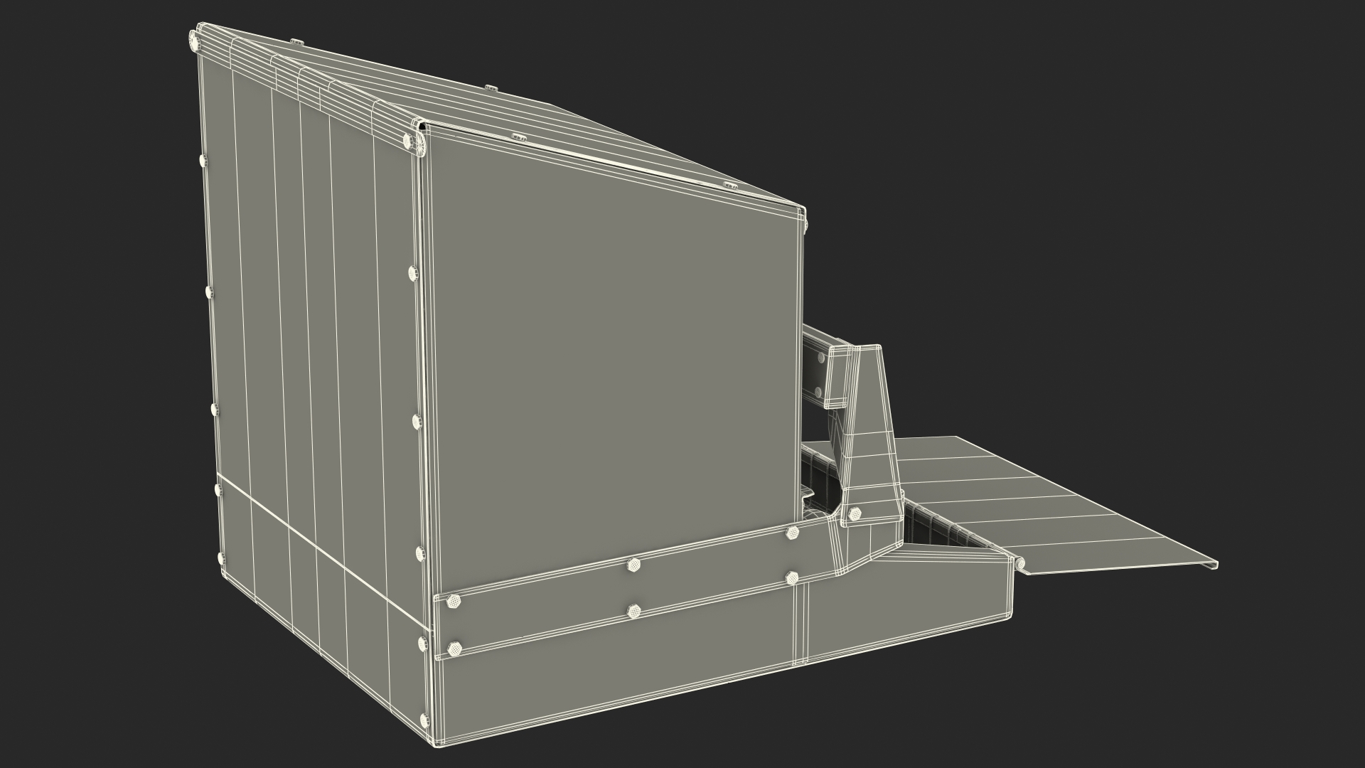 Small Reversible Rollaway Nest Box with Eggs 3D model