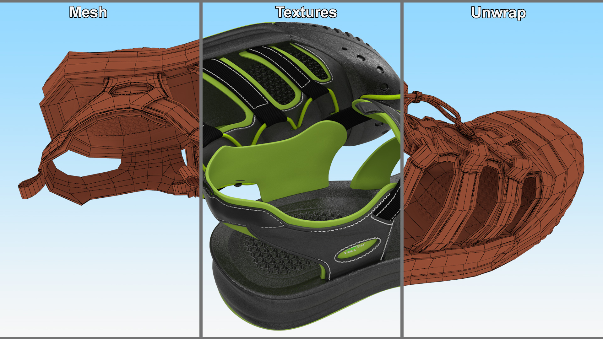 Adventure Sandals 3D