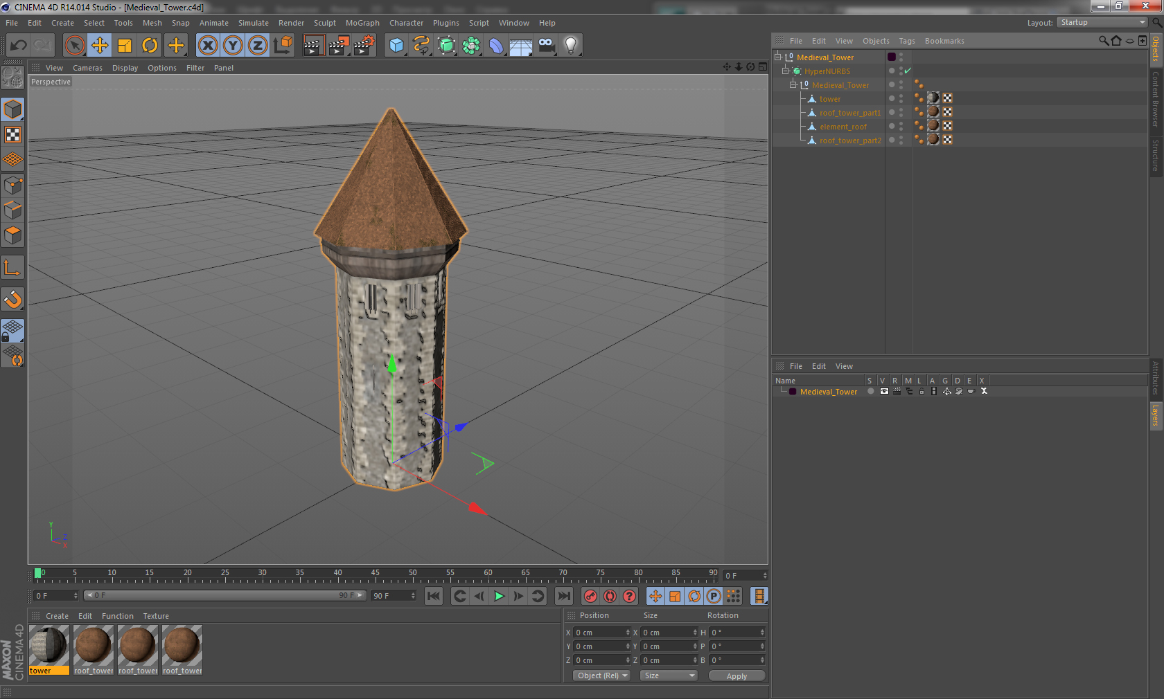 Medieval Tower 3D model