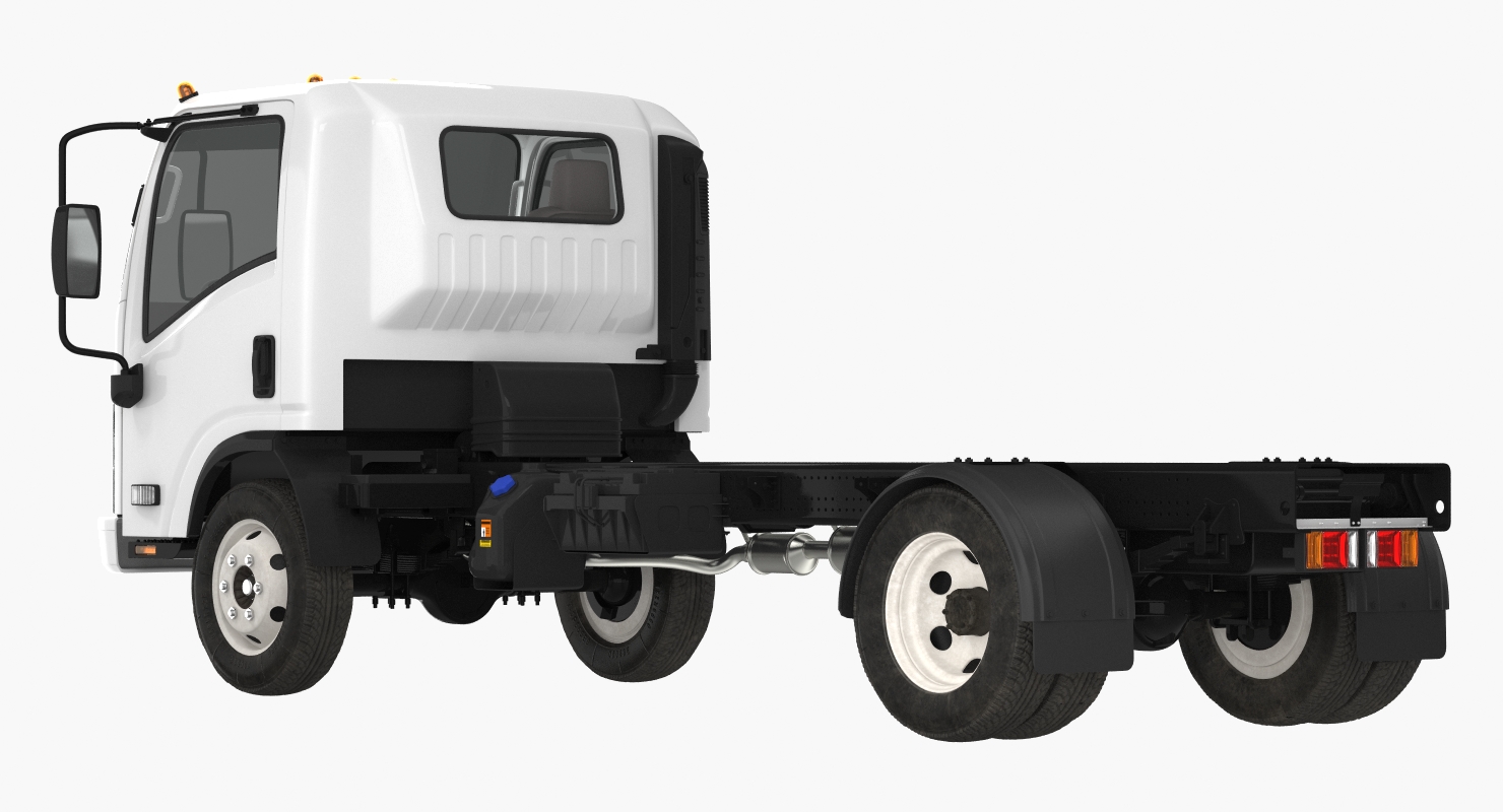 3D Commercial Truck Isuzu NPR 2018 Rigged model