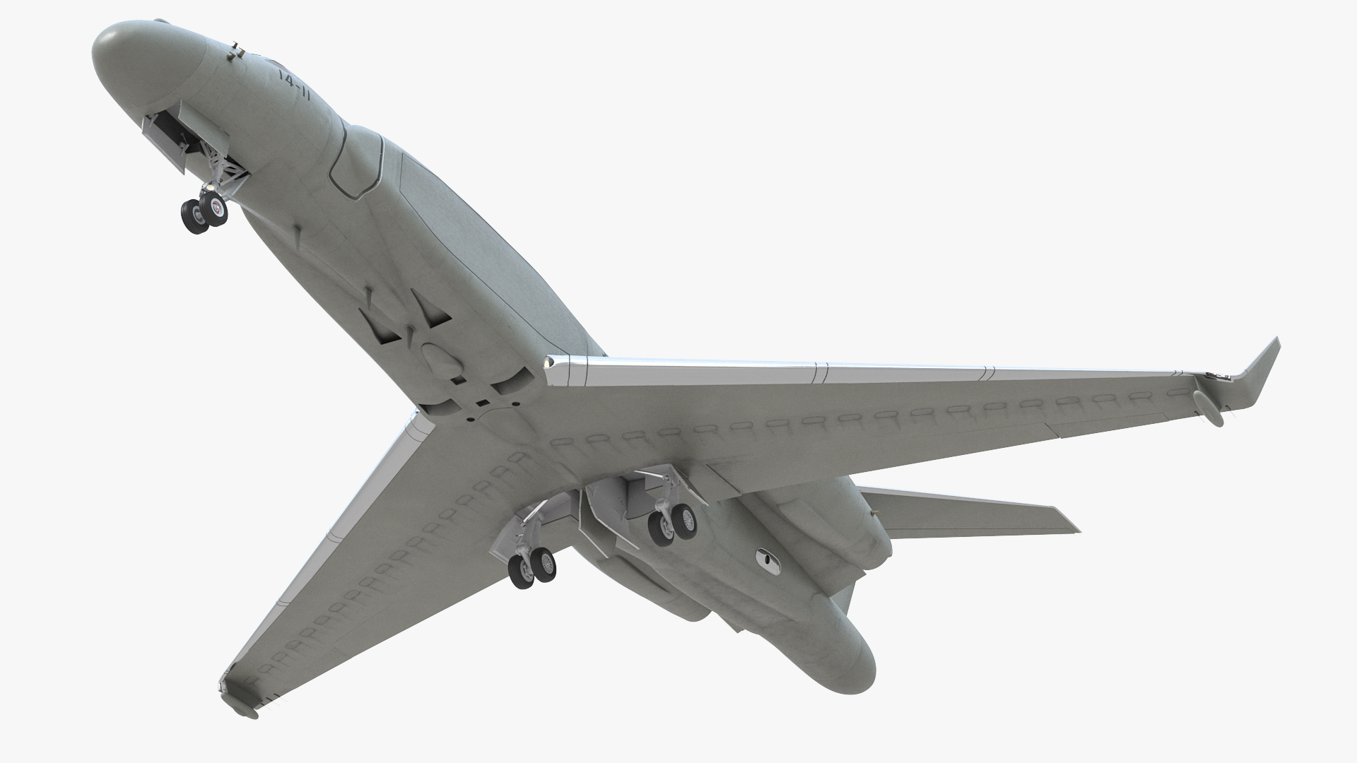 3D model CAEW G550 Green in Takeoff Position